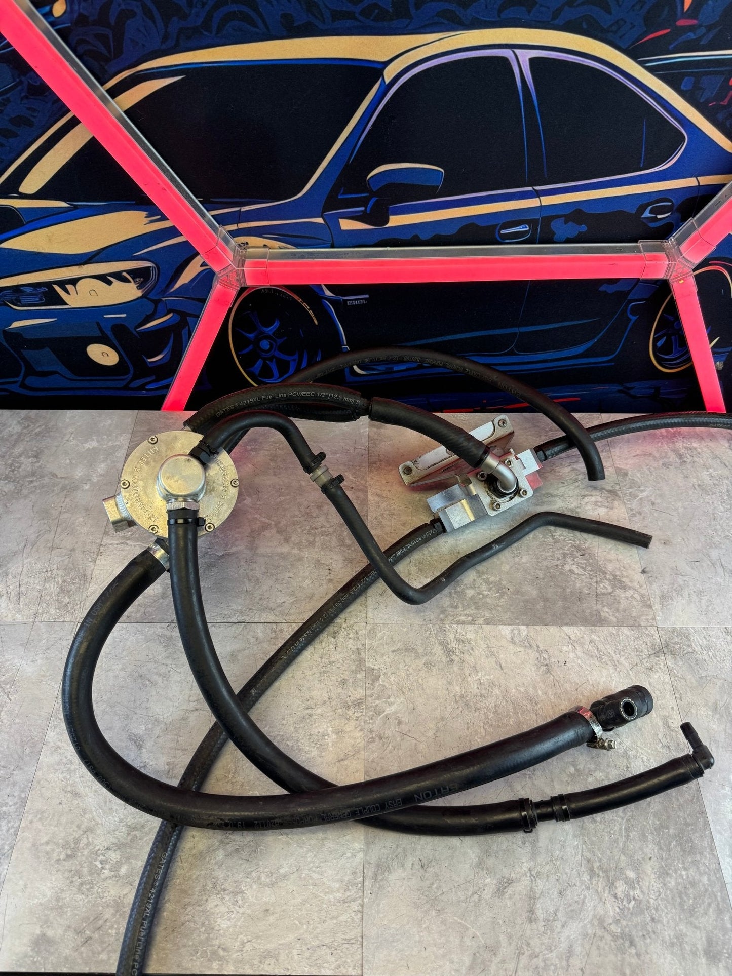 Killer B Air/Oil Separator AOS And Killer B Oil Control Control Valve System With Hoses For 08-21 Subaru WRX STi