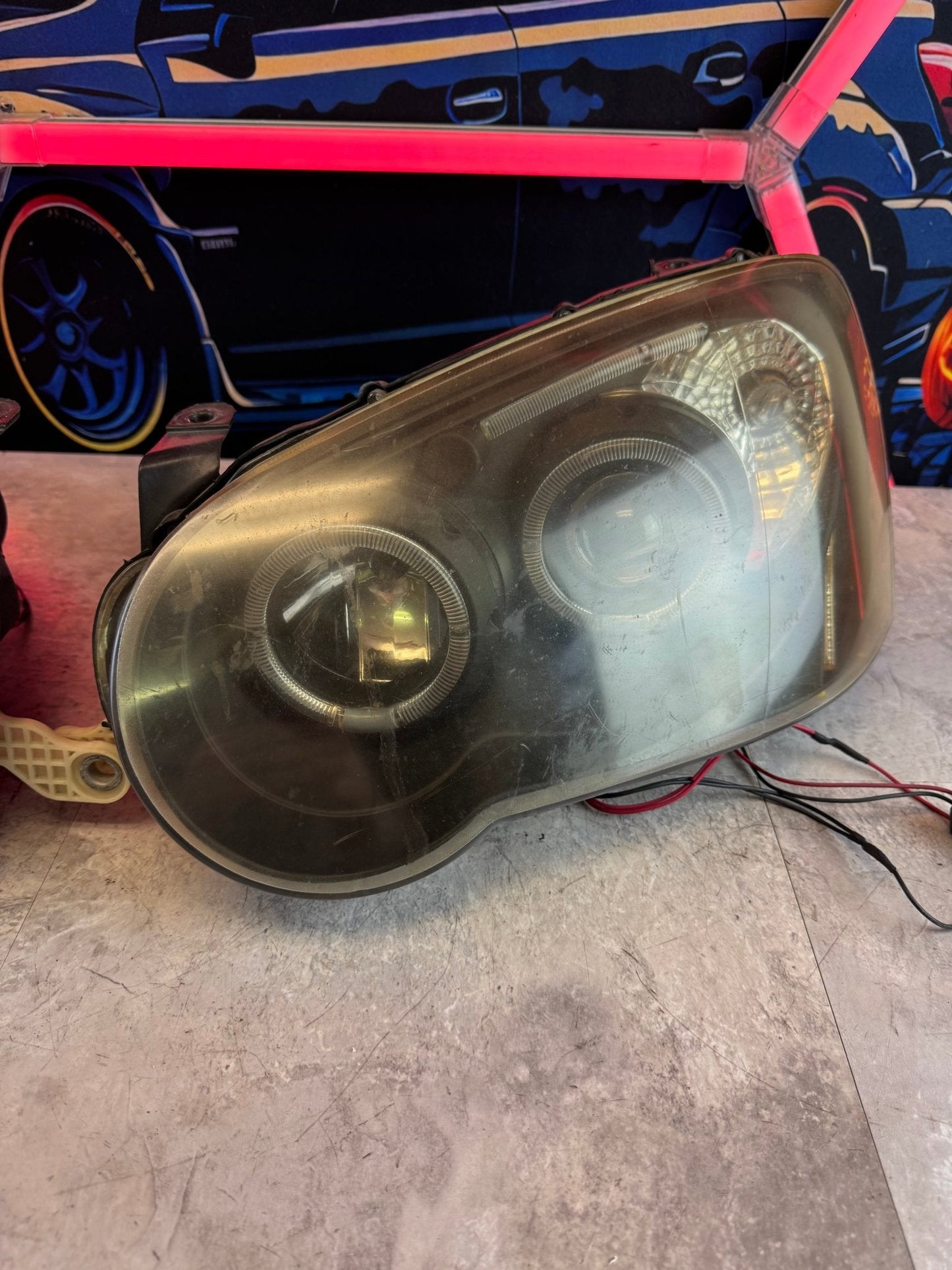 Subaru Aftermarket Halo Headlights For Subaru 04-05 WRX STi PAIR