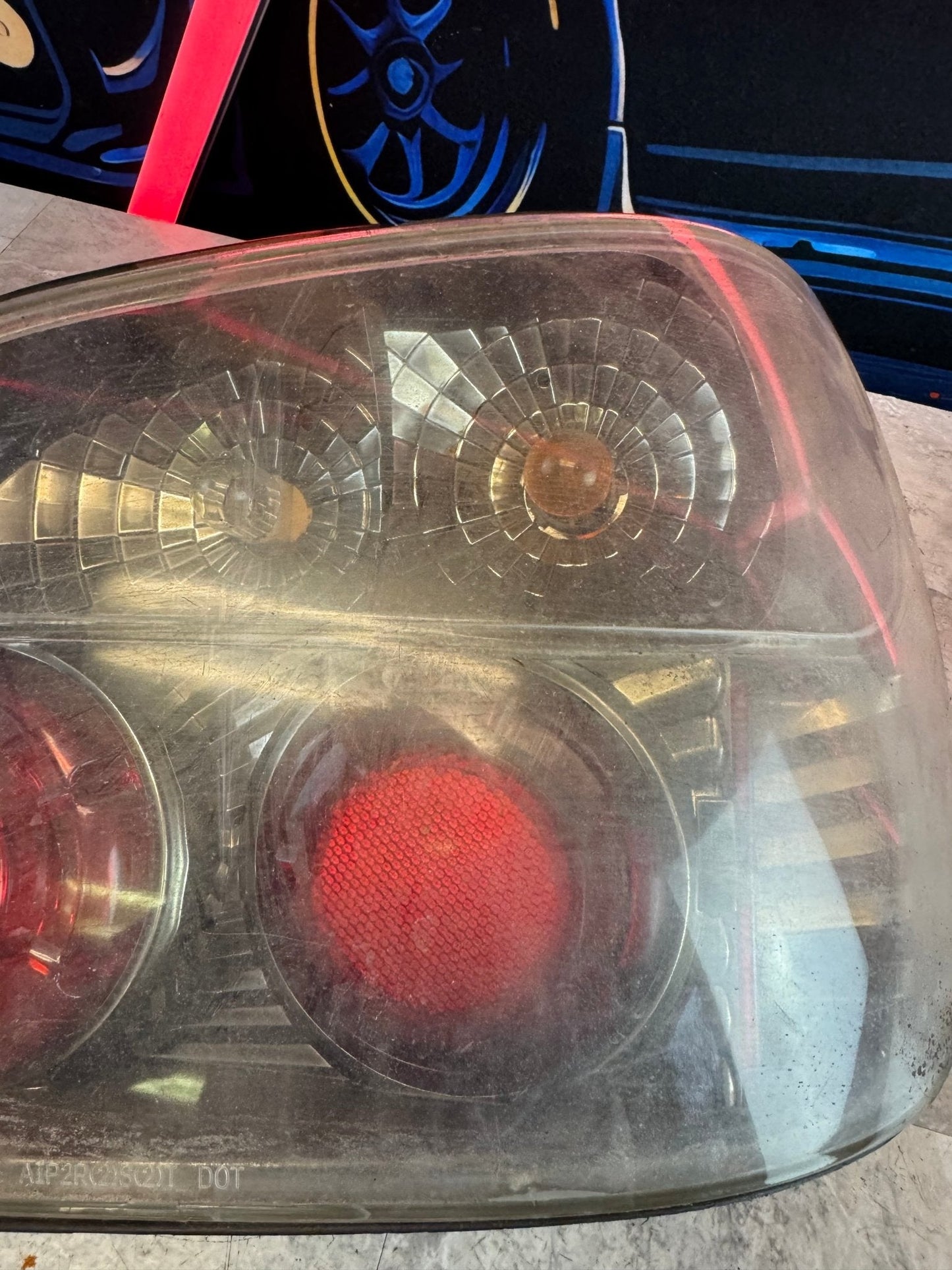 Subaru RH Side Clear Tail Light Assembly 02-03 Subaru Impreza WRX Sedan