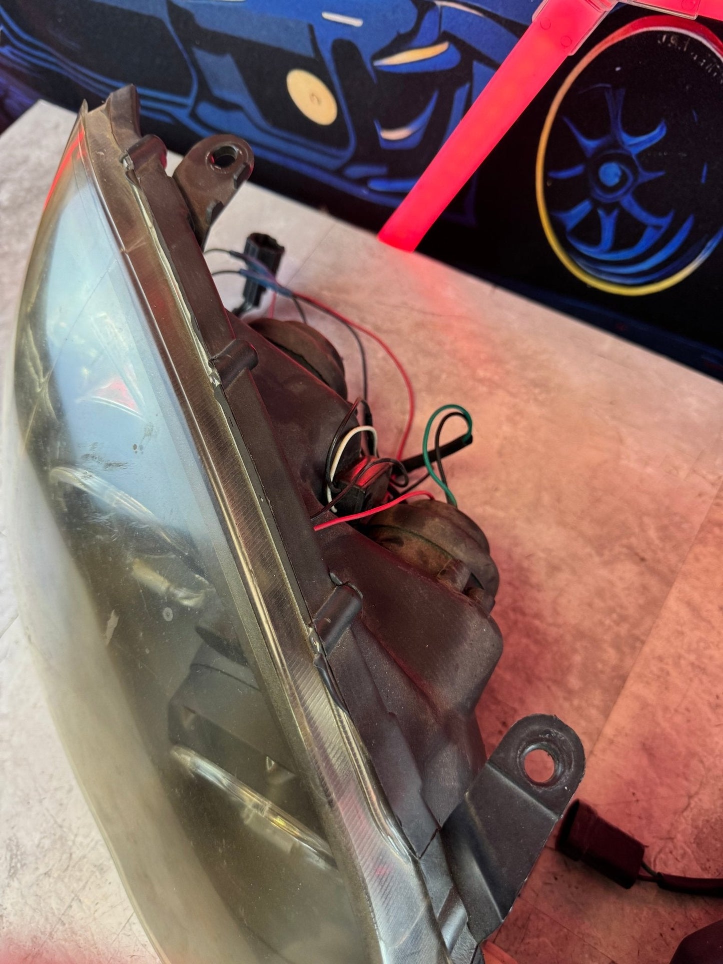 Subaru Aftermarket Halo Headlights For Subaru 04-05 WRX STi PAIR