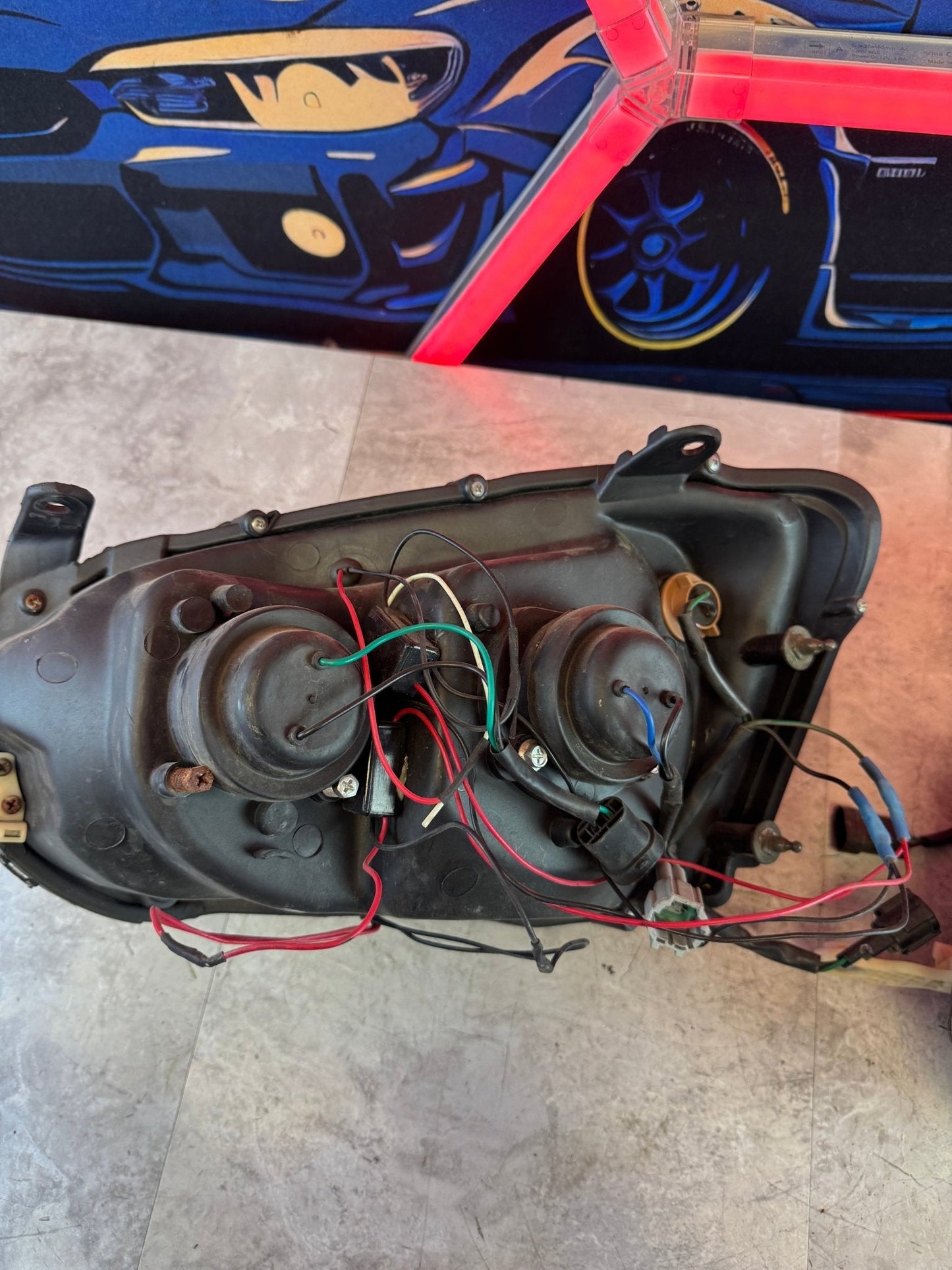 Subaru Aftermarket Halo Headlights For Subaru 04-05 WRX STi PAIR