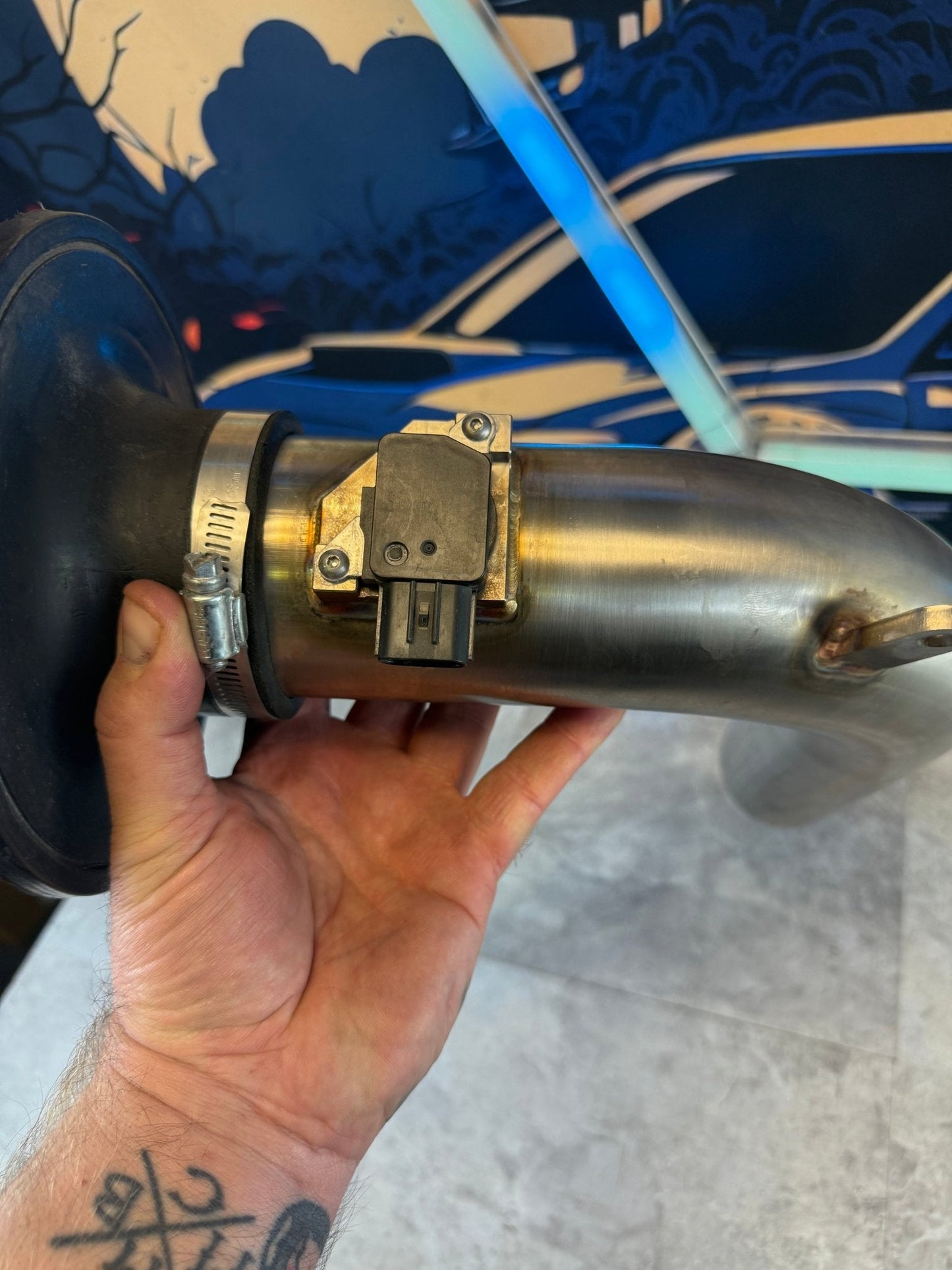 MAP performance raw ss intake 2015-2021 STi Subaru ej257 w/ filter & oem denso maf sensor