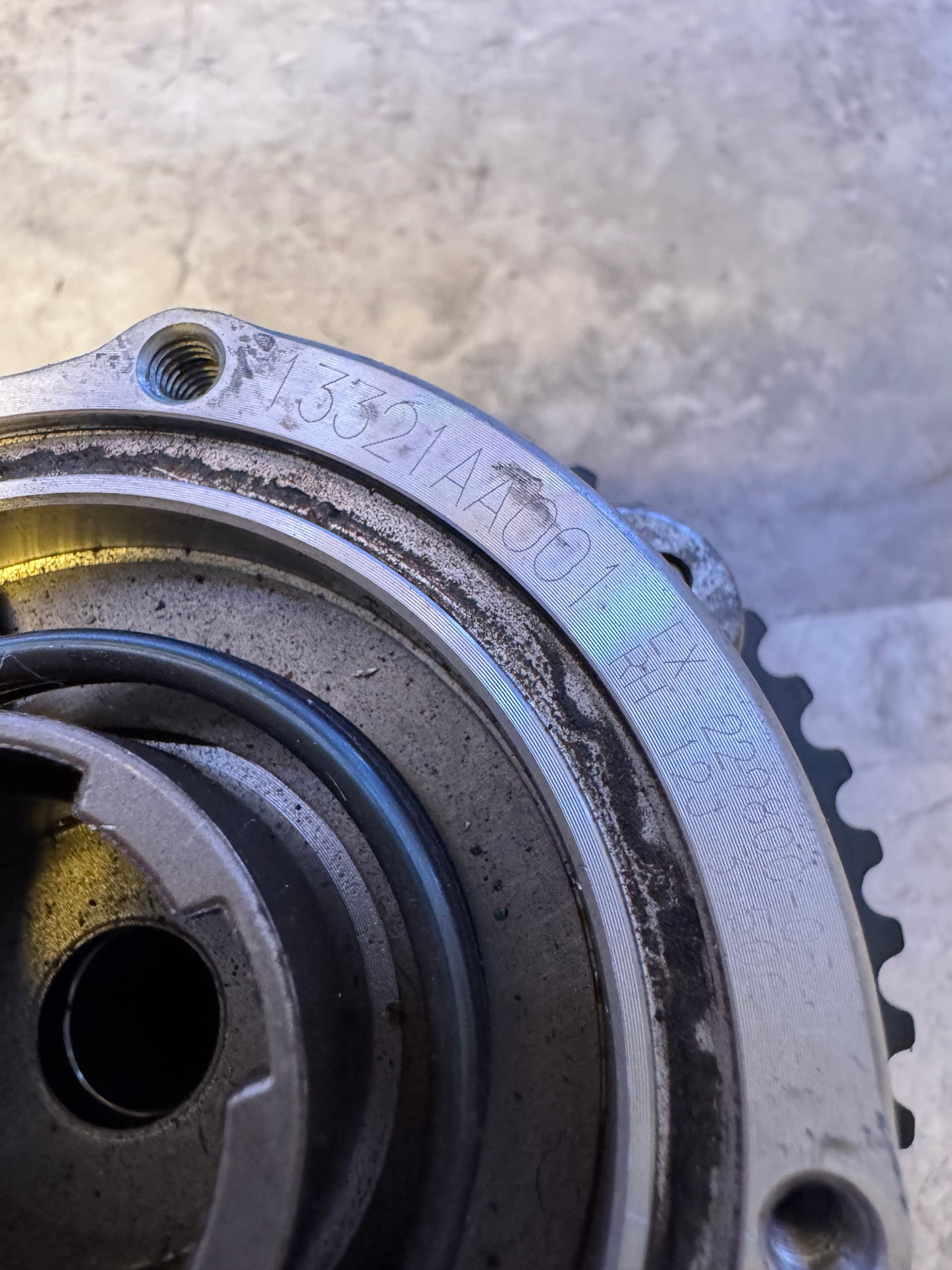 OEM Subaru 08-21 Subaru WRX STi Exhaust Right RH Intake Cam Gear 13321AA001 With Cover Dual AVCs