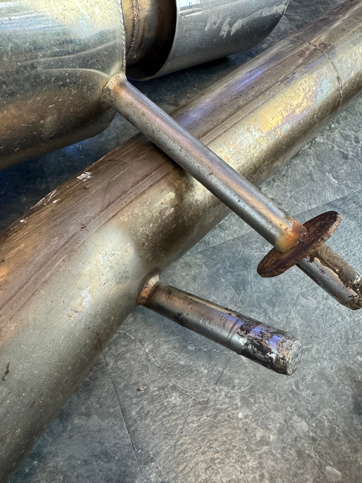 2004-2007 Subaru WRX STi Aftermarket Custom 3 Inch Catback Exhaust Slip-On System With Muffler Needs Clamps