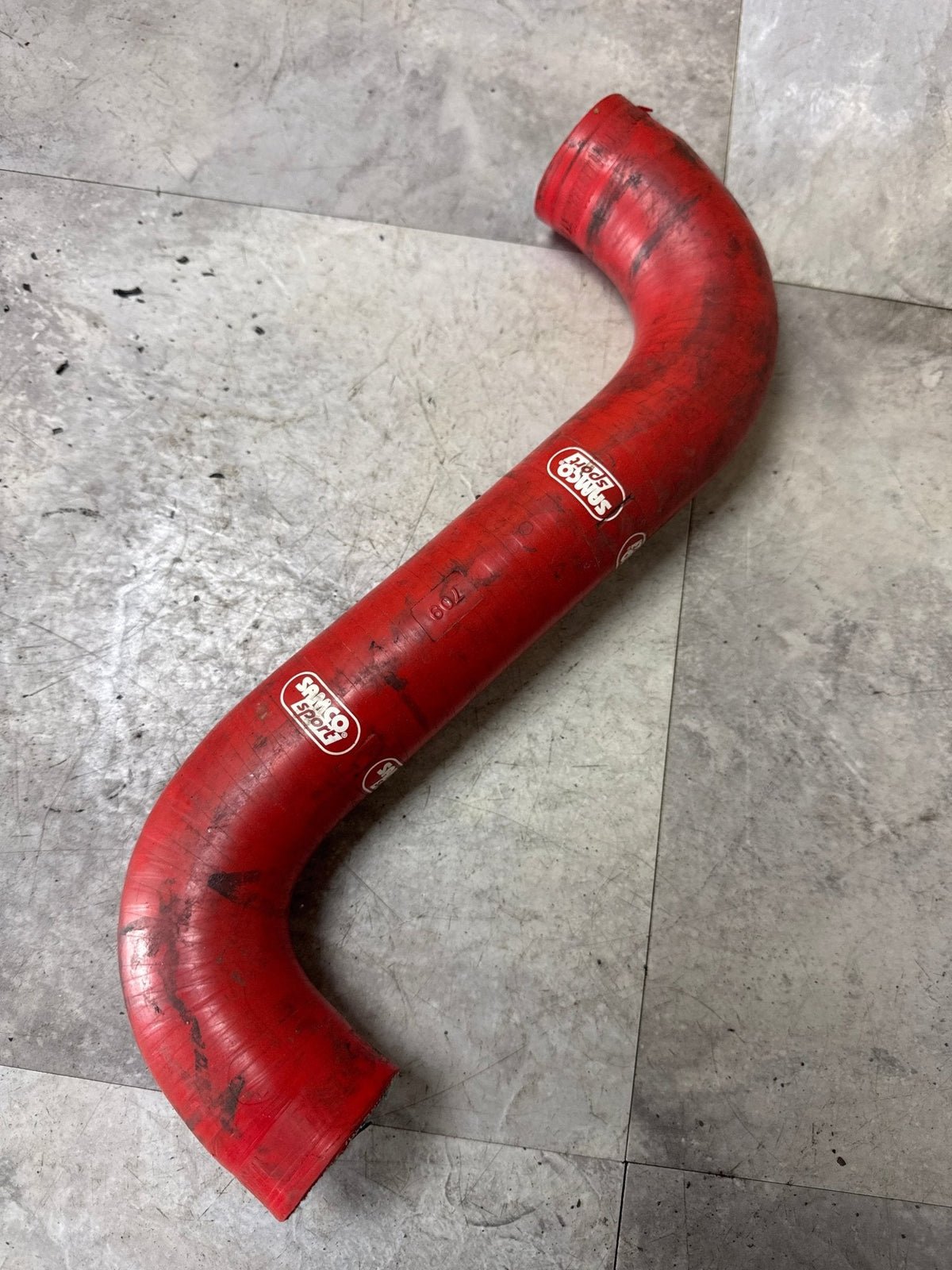 2002-2007 Subaru WRX STi Samco Upper Radiator Hose Red - /