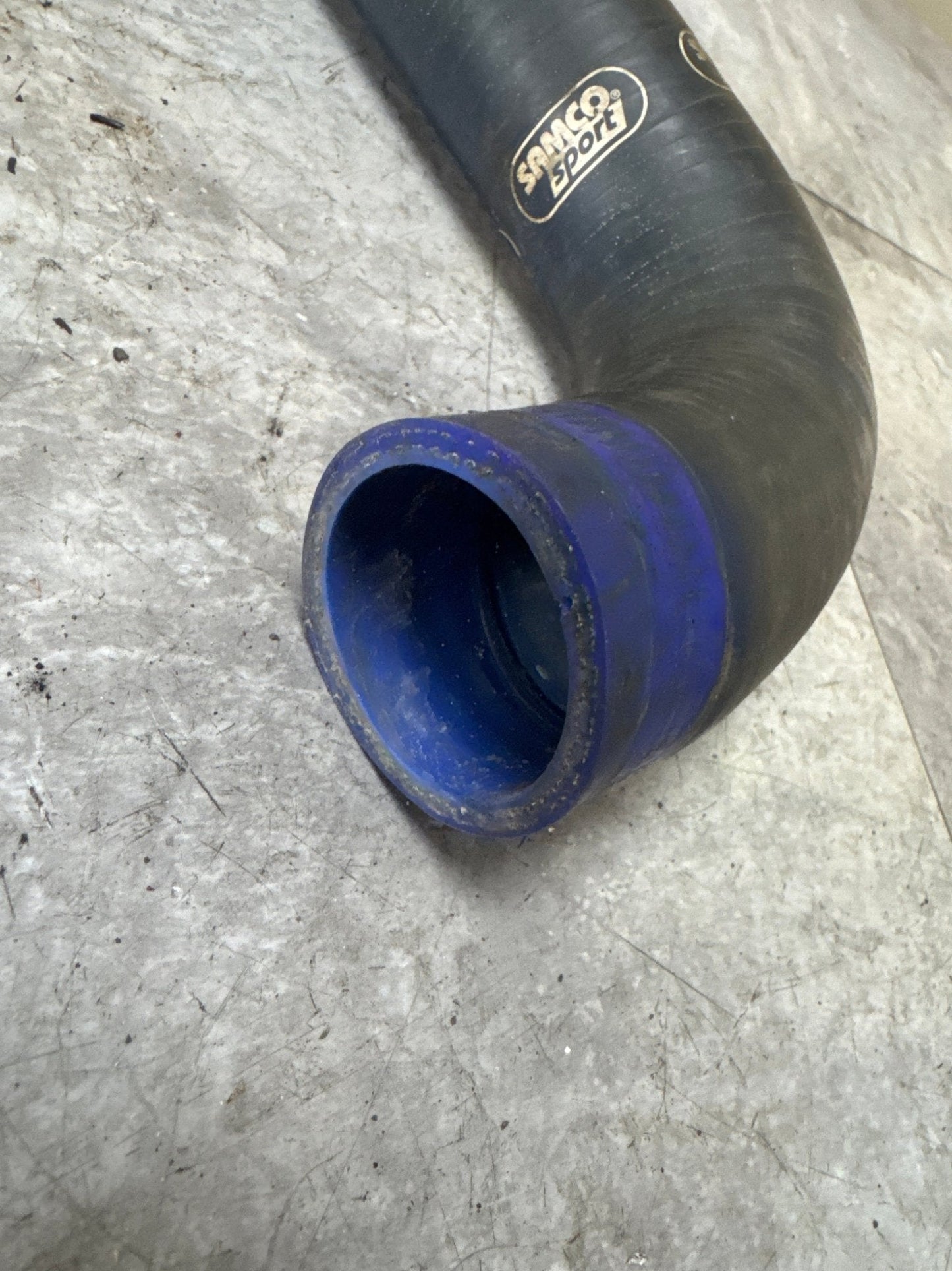 Samco Lower Radiator Hose Blue - 2002-2007 Subaru WRX / STI