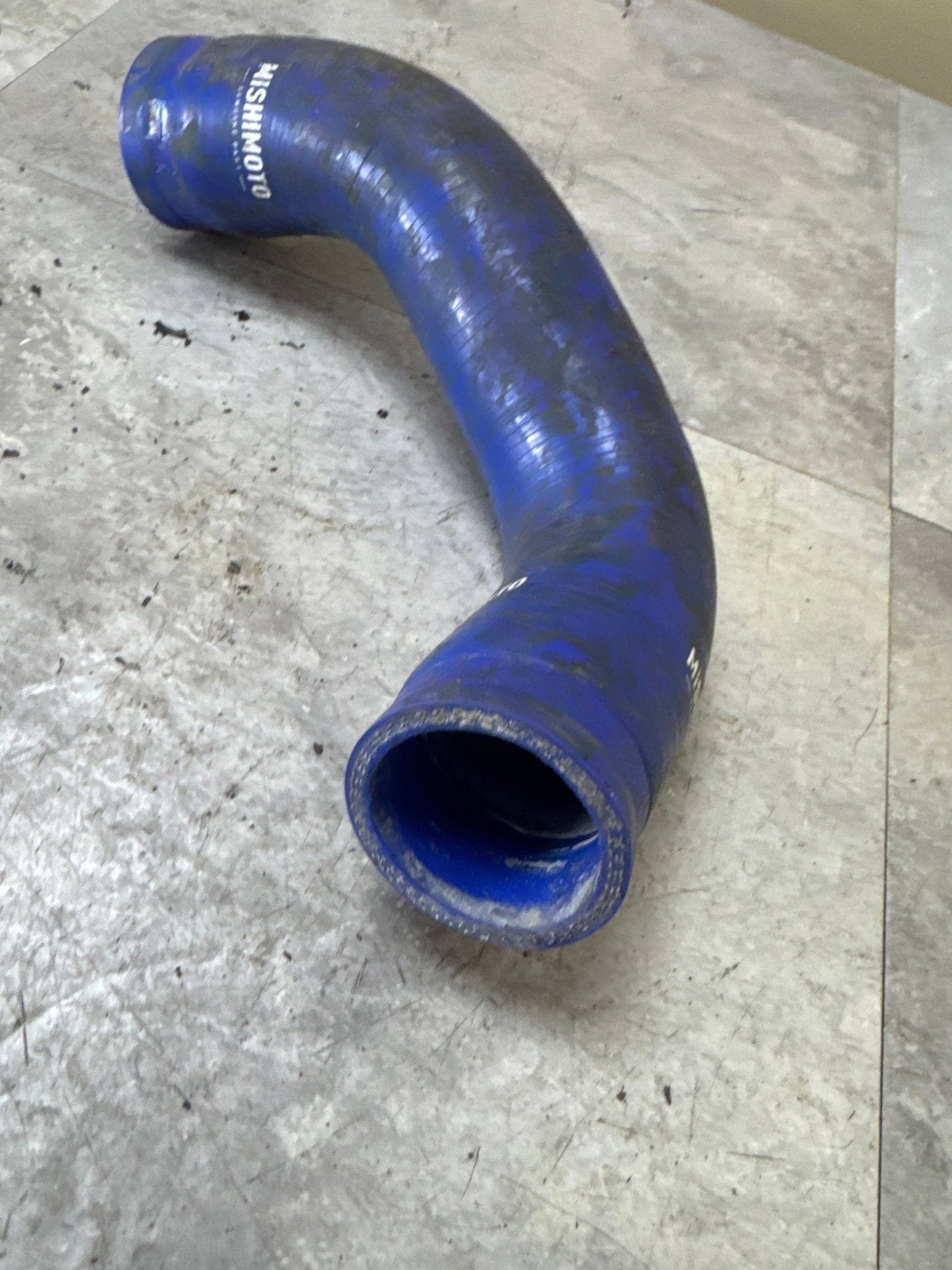 Mishimoto Upper Radiator Hose Blue - 2002-2007 Subaru WRX / STI