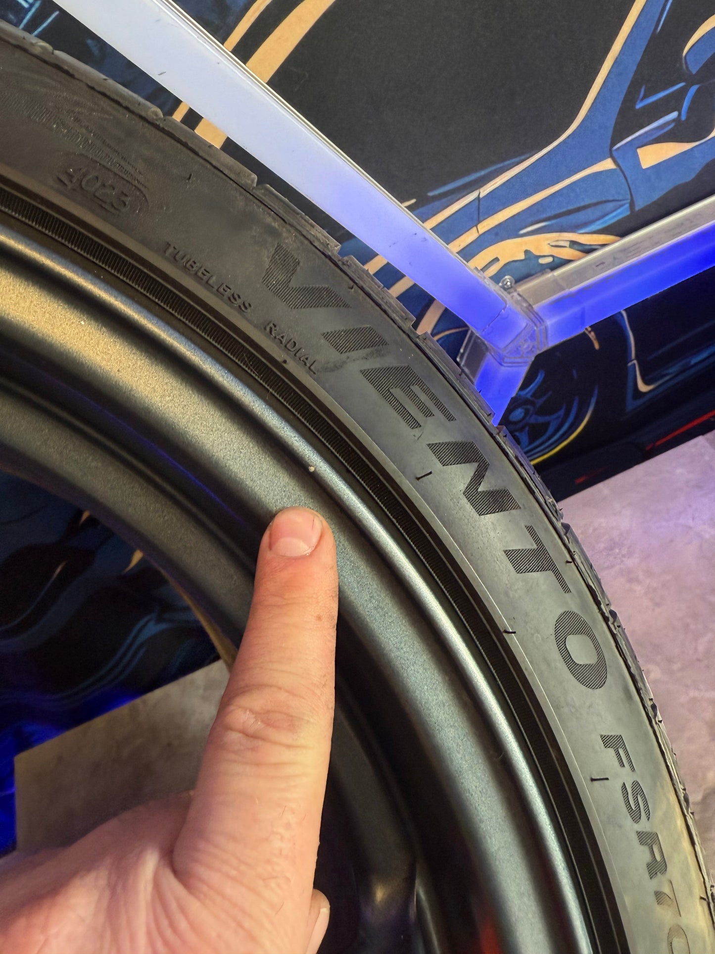 RAYS gramlights gram lights forged wheels & tires Subaru STi 5x114 18x9.5 +22 w/ 265/35zr18 tires