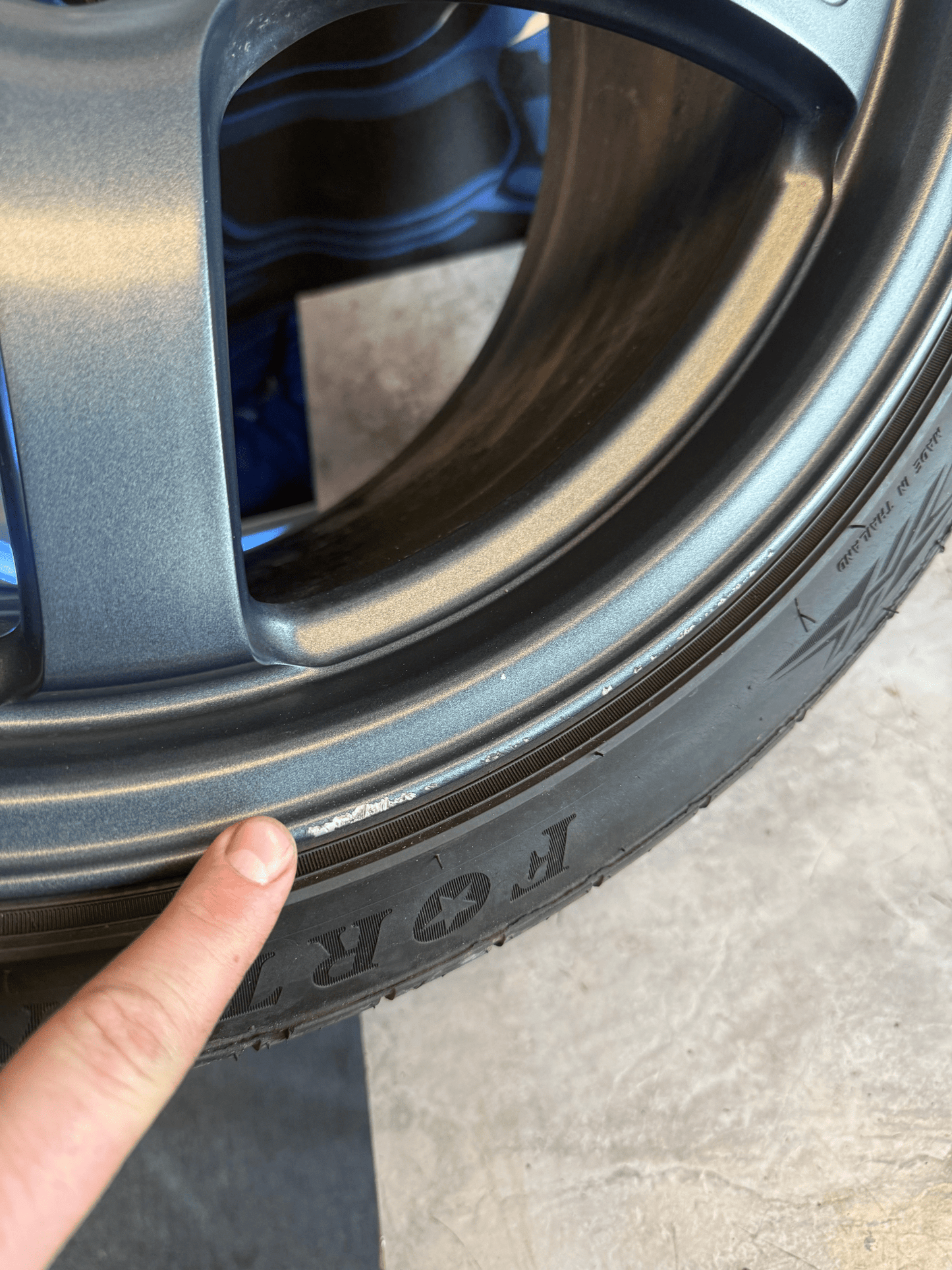 RAYS gramlights gram lights forged wheels & tires Subaru STi 5x114 18x9.5 +22 w/ 265/35zr18 tires