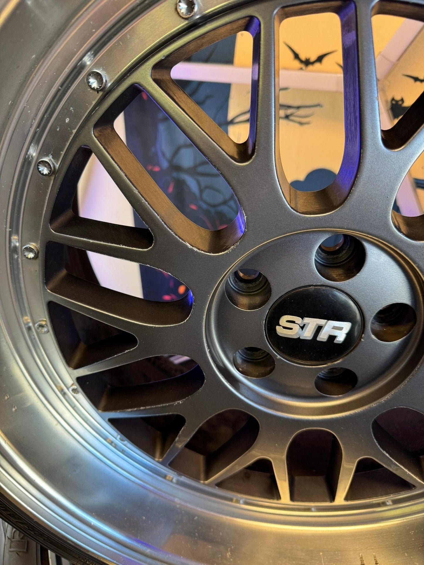 STR Racing Wheels BBS Style STR Racing 601 With Federal 595RS-RR Racing Tires 5x100 18x8.5 +30