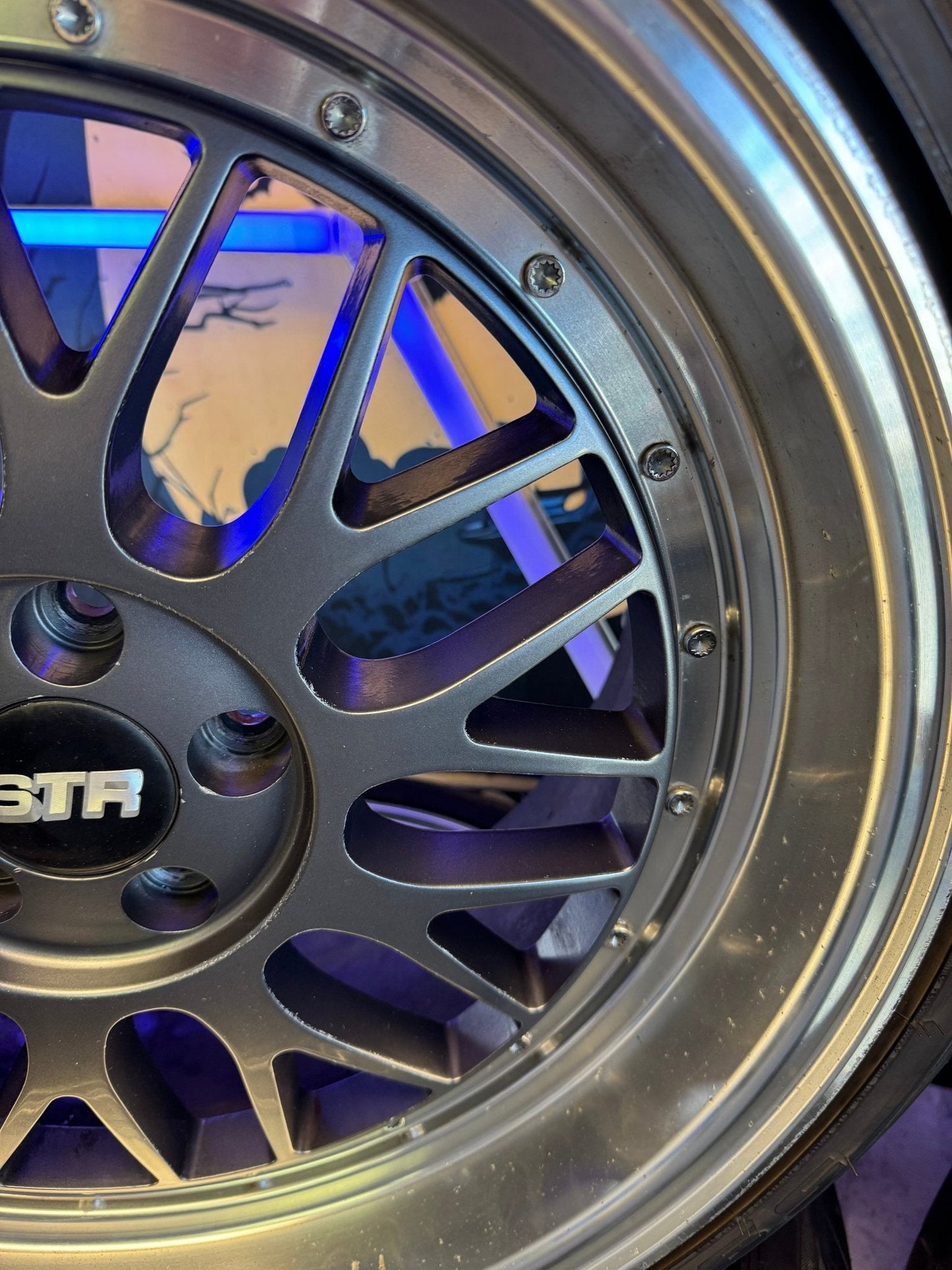 STR Racing Wheels BBS Style STR Racing 601 With Federal 595RS-RR Racing Tires 5x100 18x8.5 +30