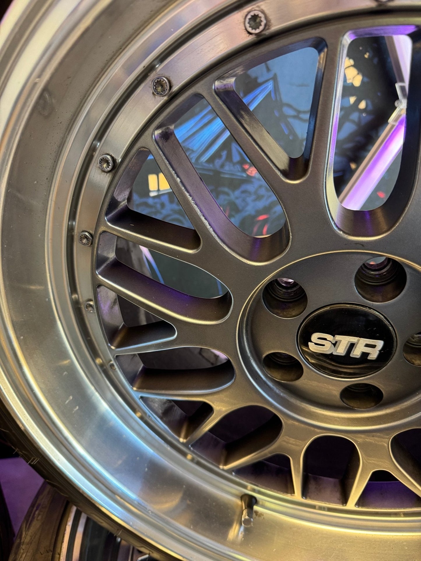 STR Racing Wheels BBS Style STR Racing 601 With Federal 595RS-RR Racing Tires 5x100 18x8.5 +30