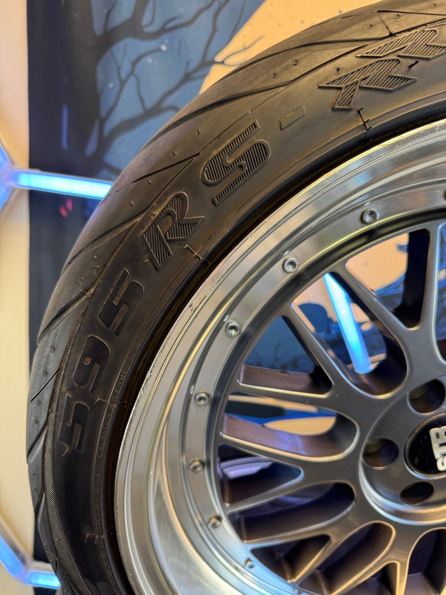 STR Racing Wheels BBS Style STR Racing 601 With Federal 595RS-RR Racing Tires 5x100 18x8.5 +30