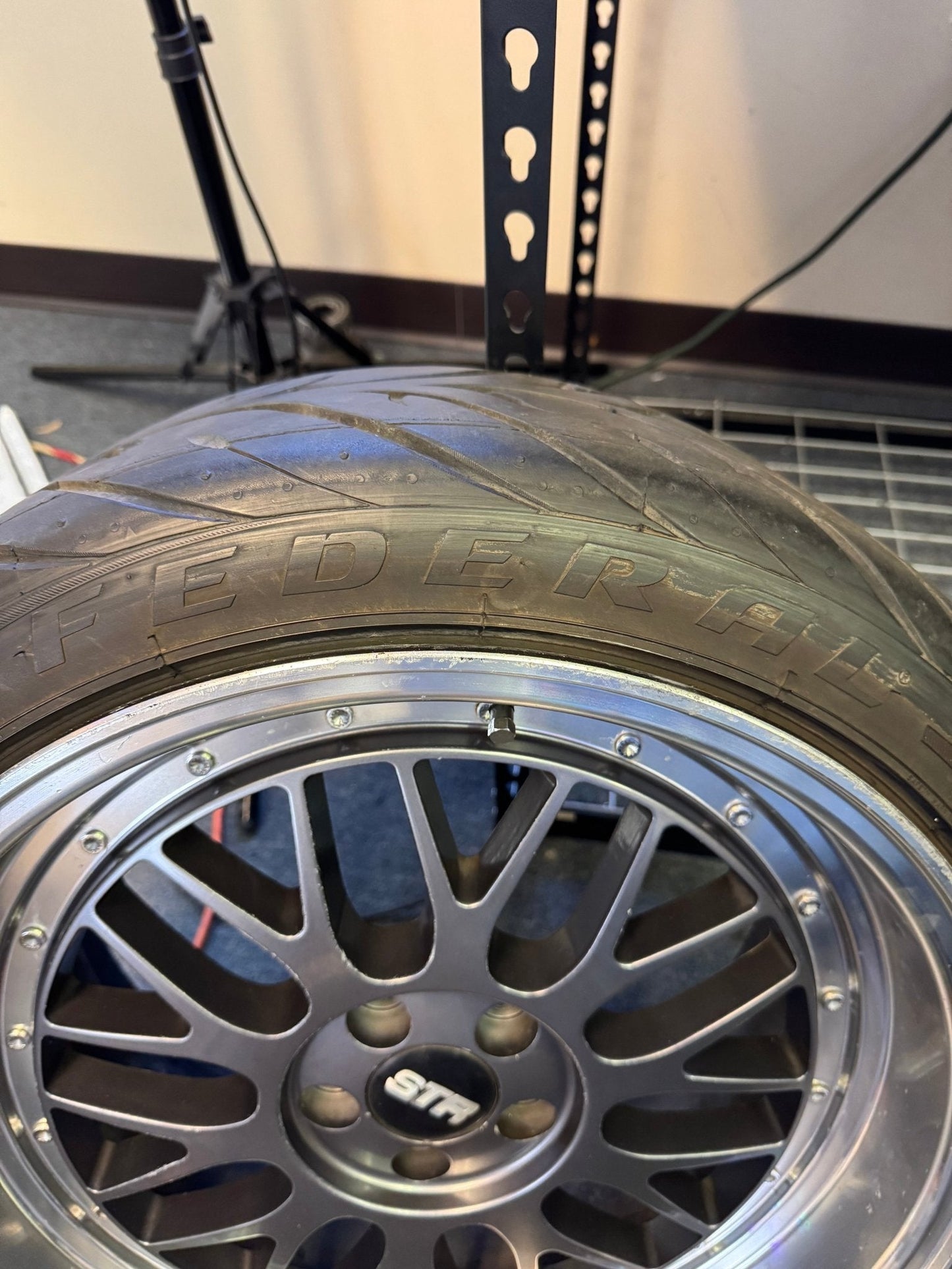 STR Racing Wheels BBS Style STR Racing 601 With Federal 595RS-RR Racing Tires 5x100 18x8.5 +30