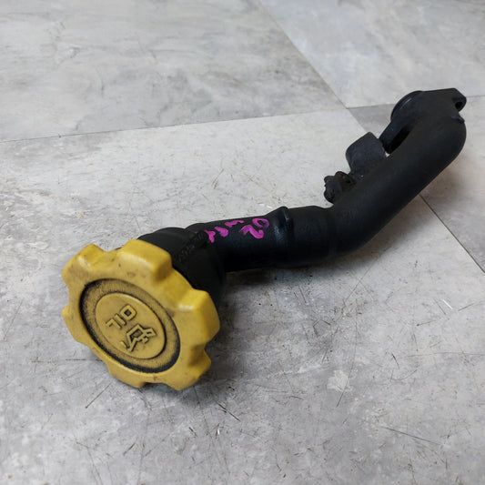 OEM Subaru WRX STi EJ Oil Fill Tube Yellow Cap Ej205 Ej255 Ej257 K3