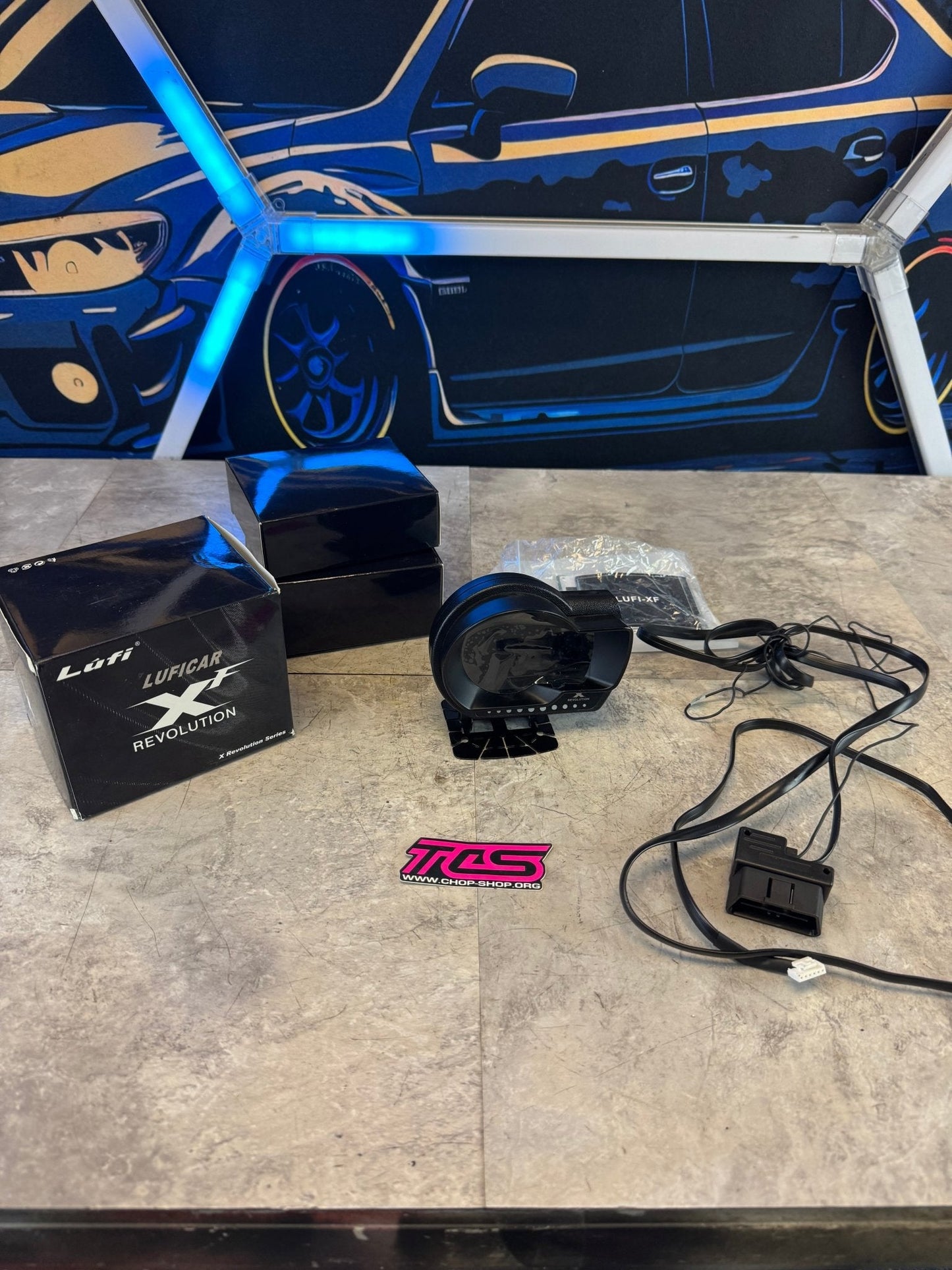 Luficar XF Revolution OBD2 Display, Boost Gauge, Water Temperature Meter, Vehicle Electronic Combination Instrument Cluster Gauge Pod