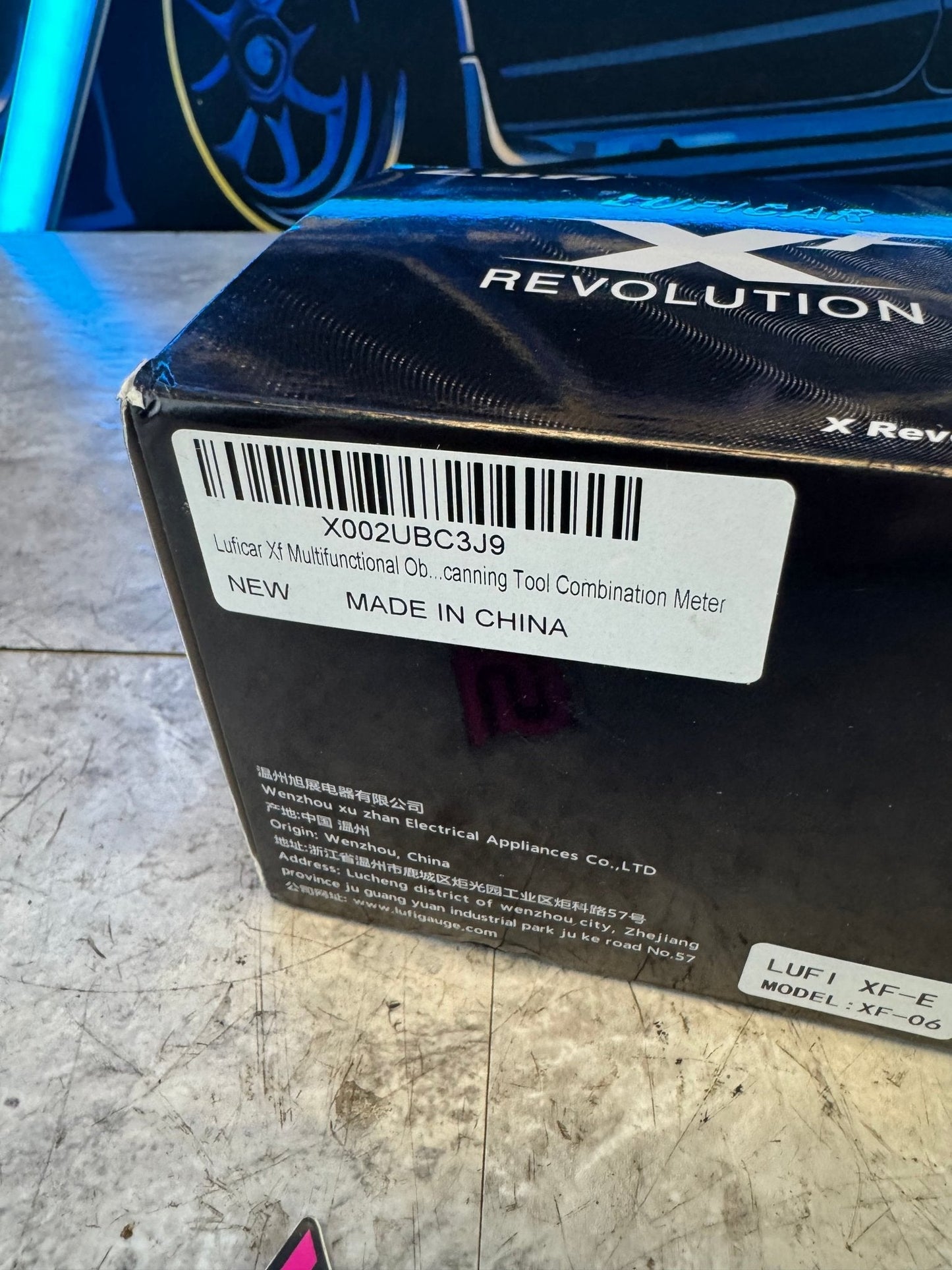 Luficar XF Revolution OBD2 Display, Boost Gauge, Water Temperature Meter, Vehicle Electronic Combination Instrument Cluster Gauge Pod