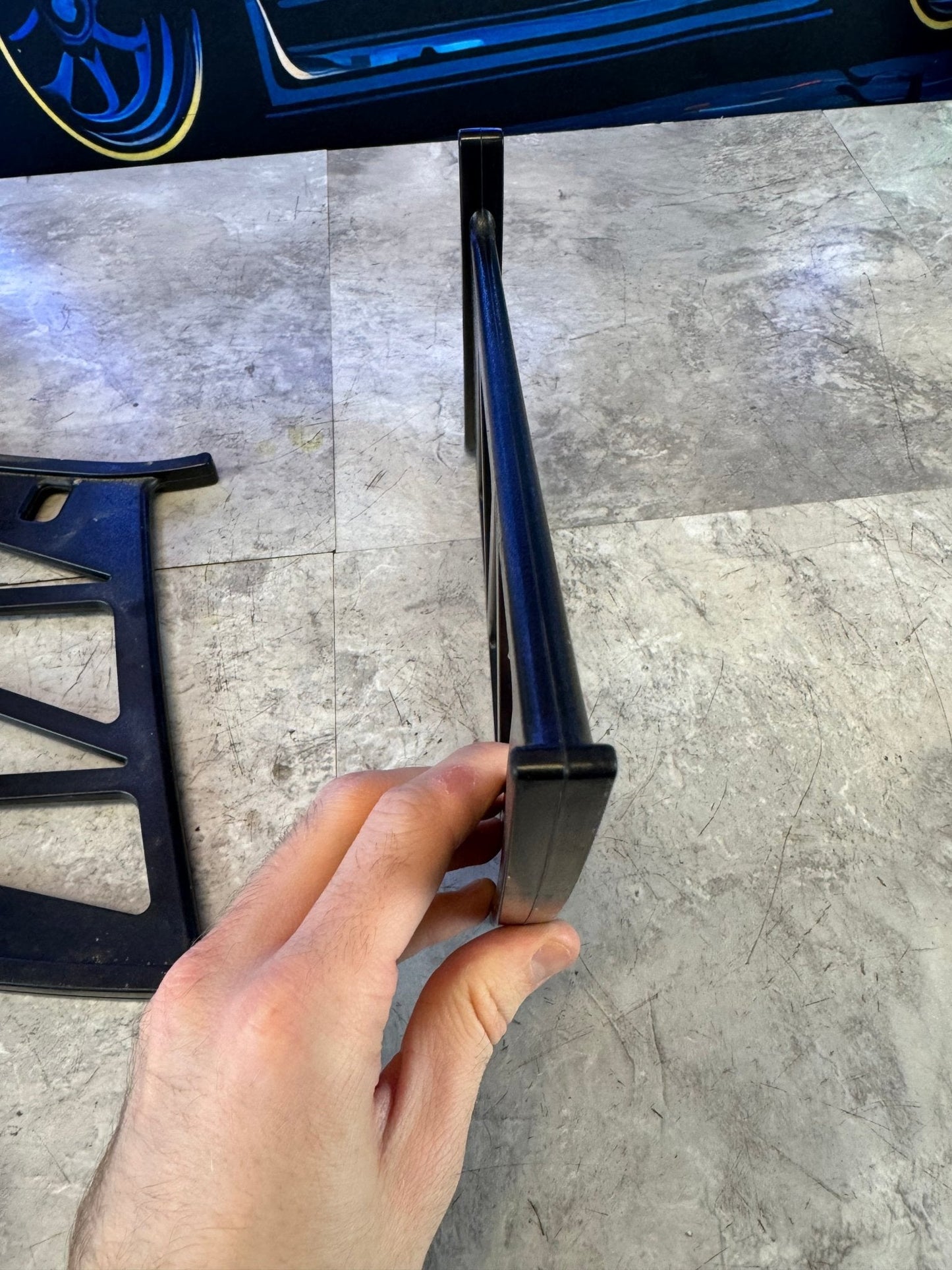 2004-2007 Subaru WRX STi Rear Wing Spoiler Support Stabilizer Bracket Pair