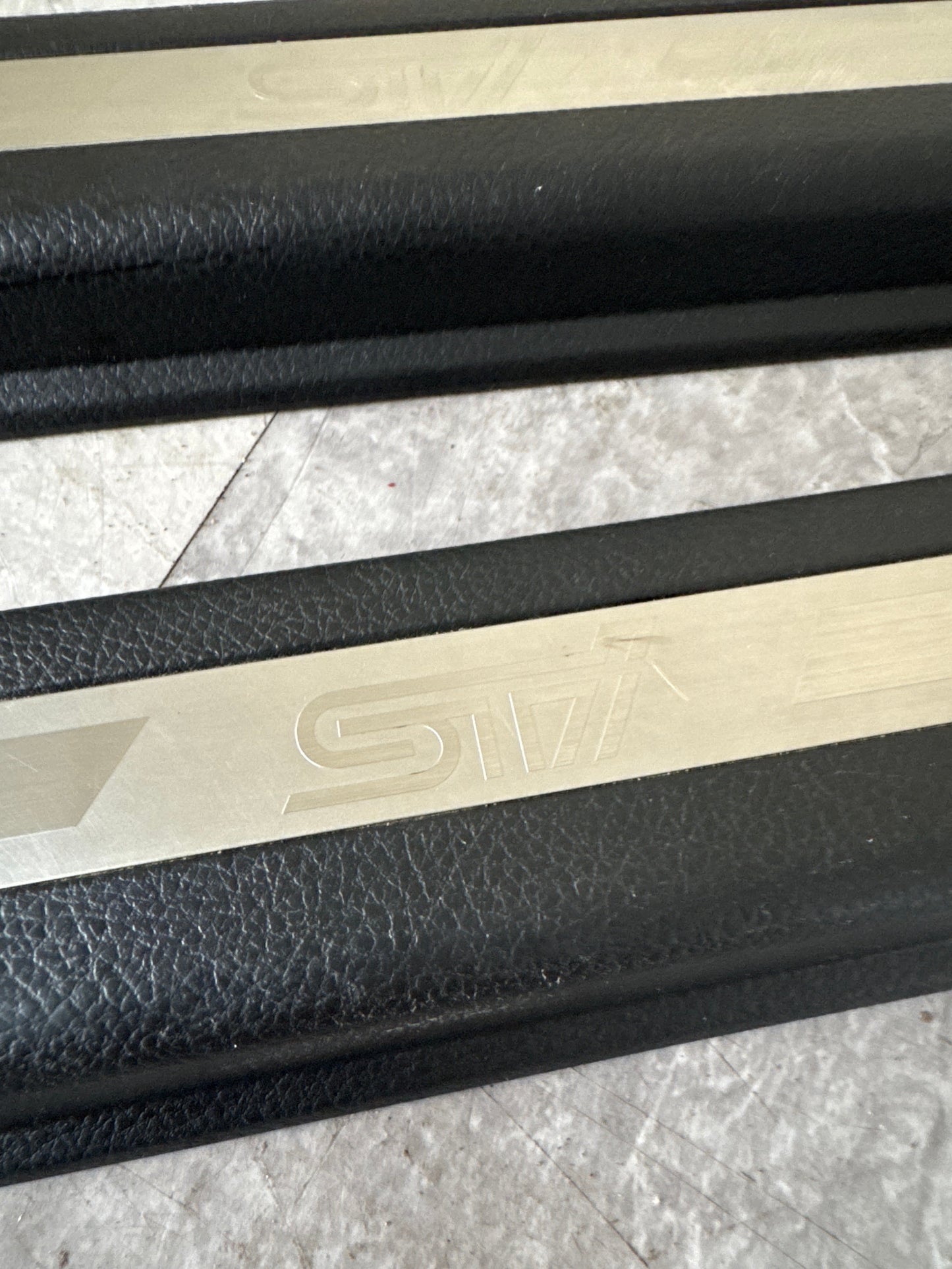 2015-2021 Subaru WRX STi Front OEM Door Sill Trim Set