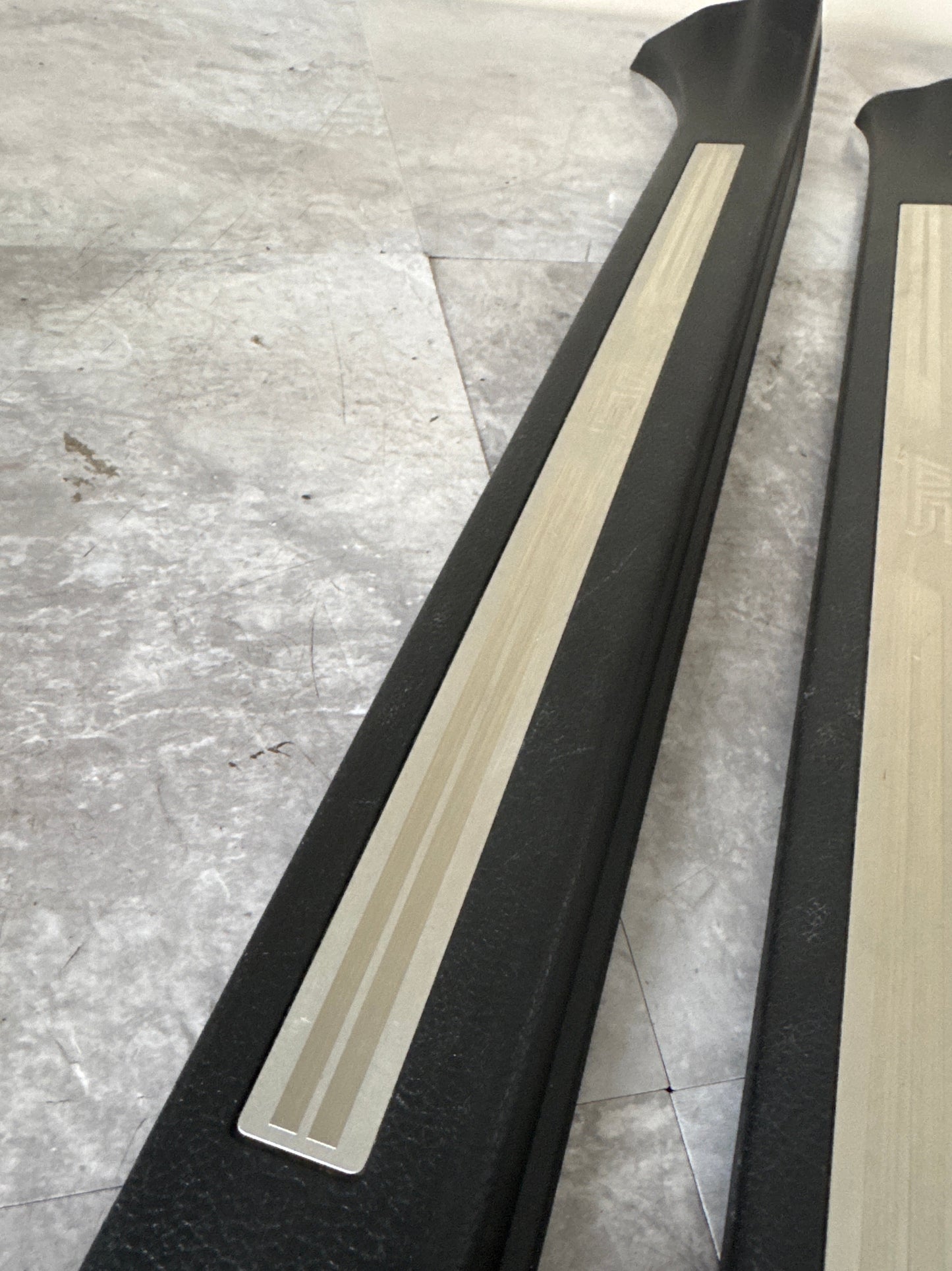 2015-2021 Subaru WRX STi Front OEM Door Sill Trim Set