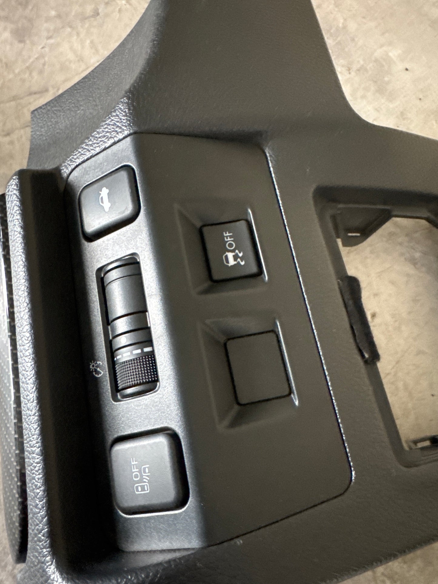 2015-2019 Subaru WRX Driver Side OEM Lower Dash Panel Trim Buttons