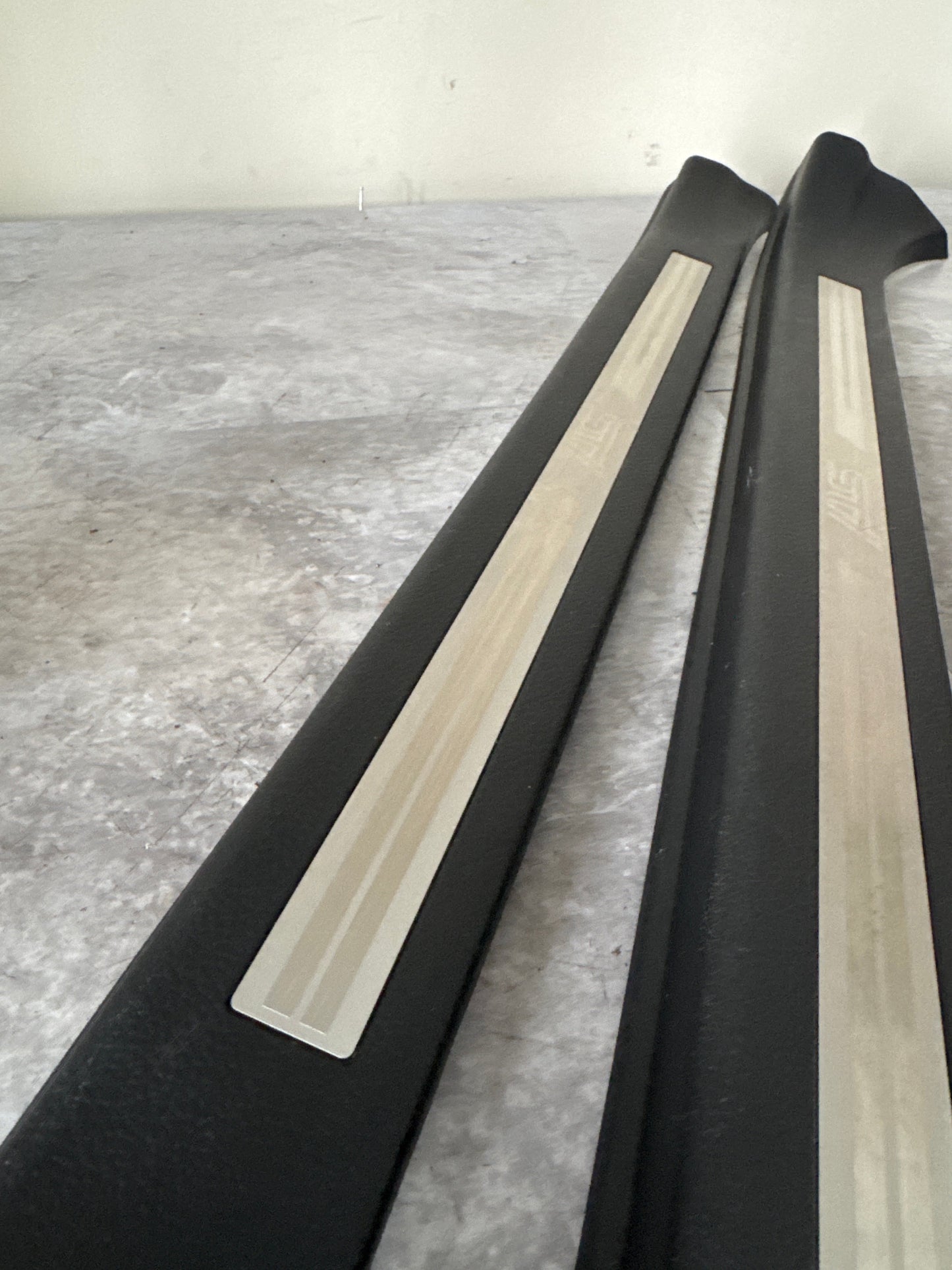 2015-2021 Subaru WRX STi Front OEM Door Sill Trim Set