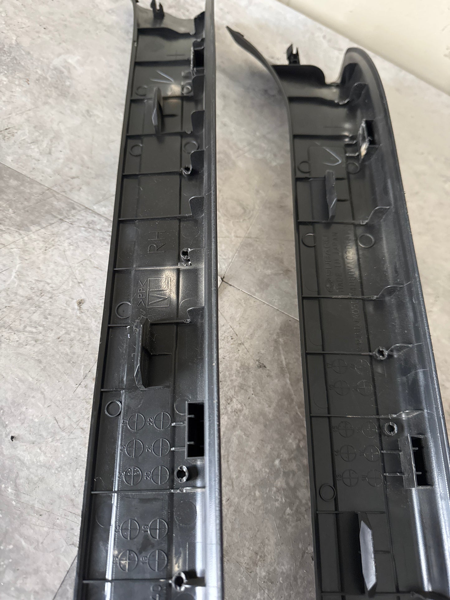 2015-2021 Subaru WRX STi Front OEM Door Sill Trim Set
