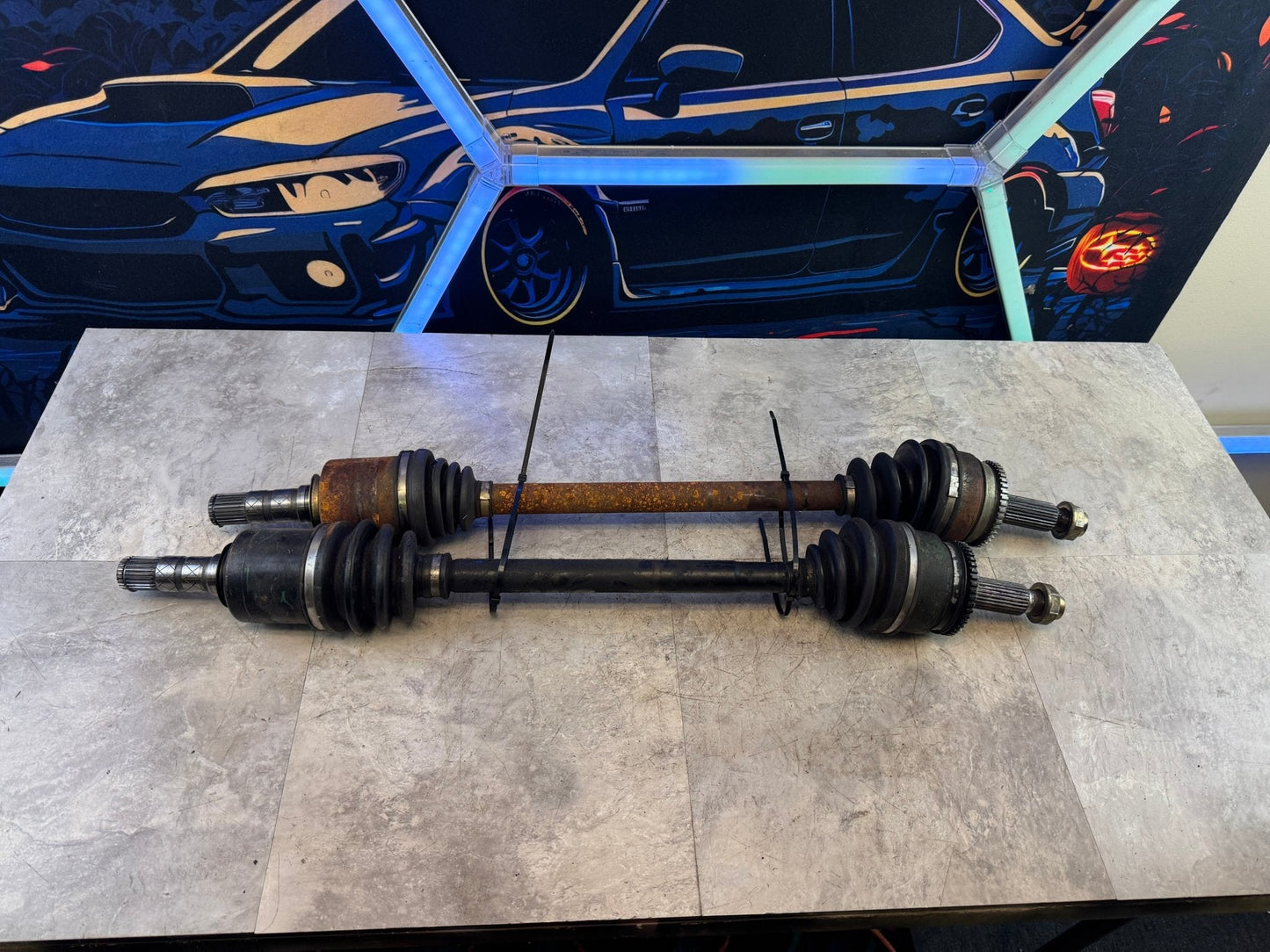 2005-2007 Subaru STi Front Axles OEM Set Pair 78k Miles K4
