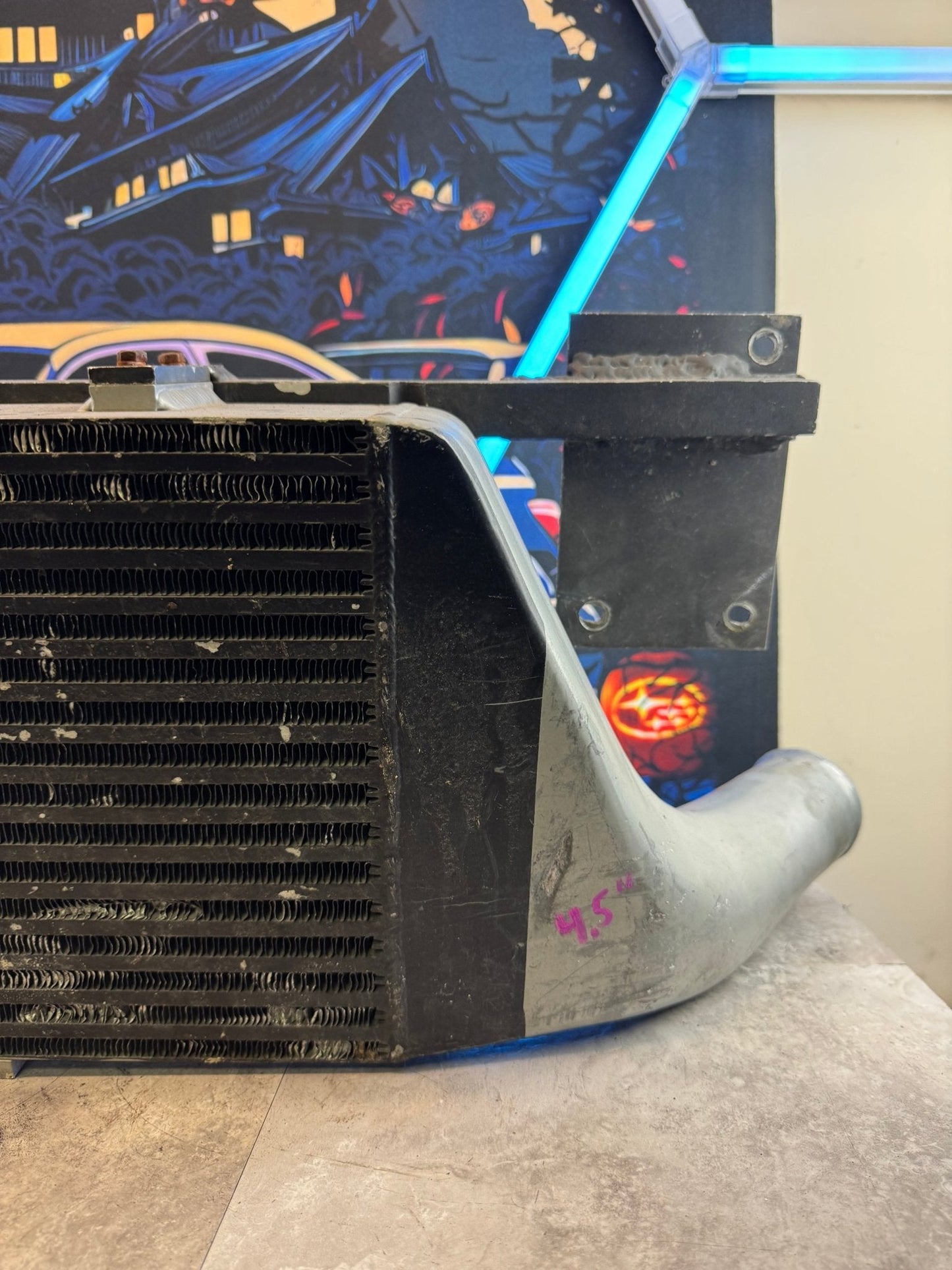 Treadstone 4.5" Core Front Mount Intercooler With Bracket For 08-14 WRX STi