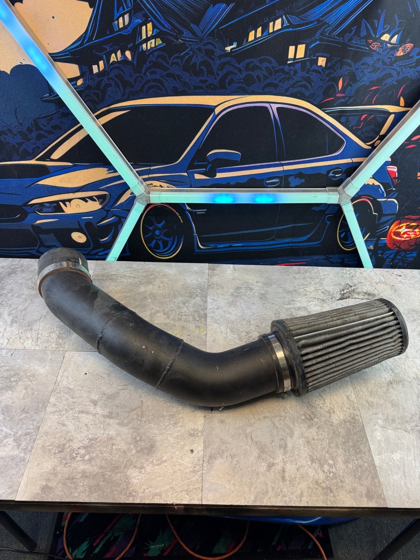 Rotated Turbo 4" Cold Air Intake For Speed Density 08-14 WRX STi