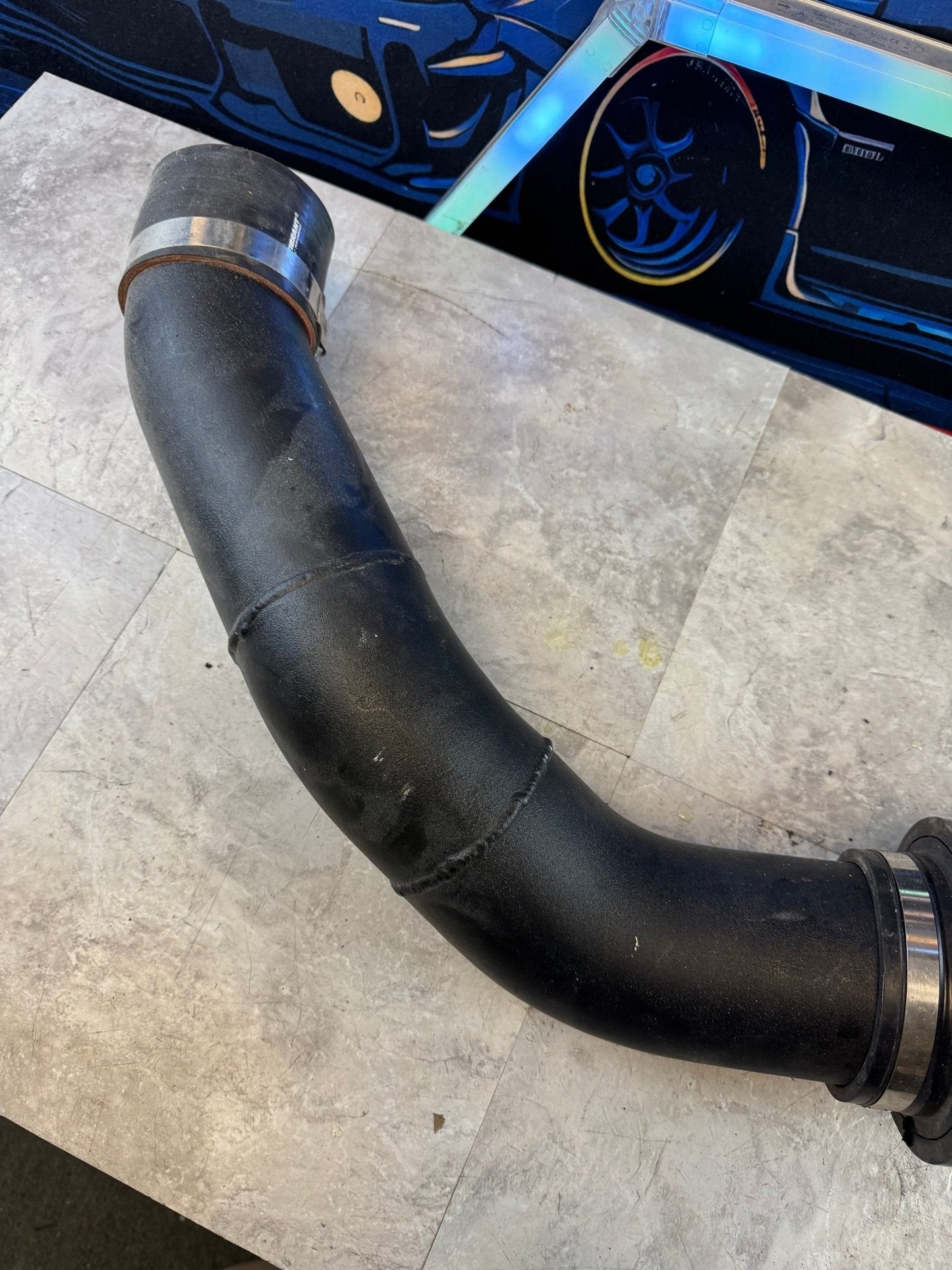 Rotated Turbo 4" Cold Air Intake For Speed Density 08-14 WRX STi