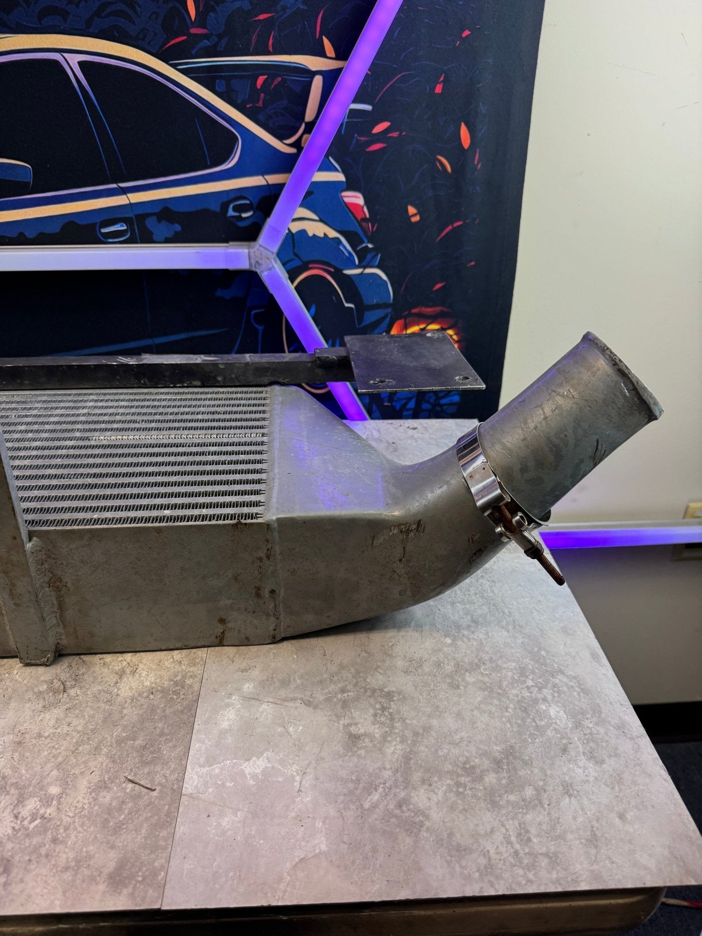 Treadstone 4.5" Core Front Mount Intercooler With Bracket For 08-14 WRX STi