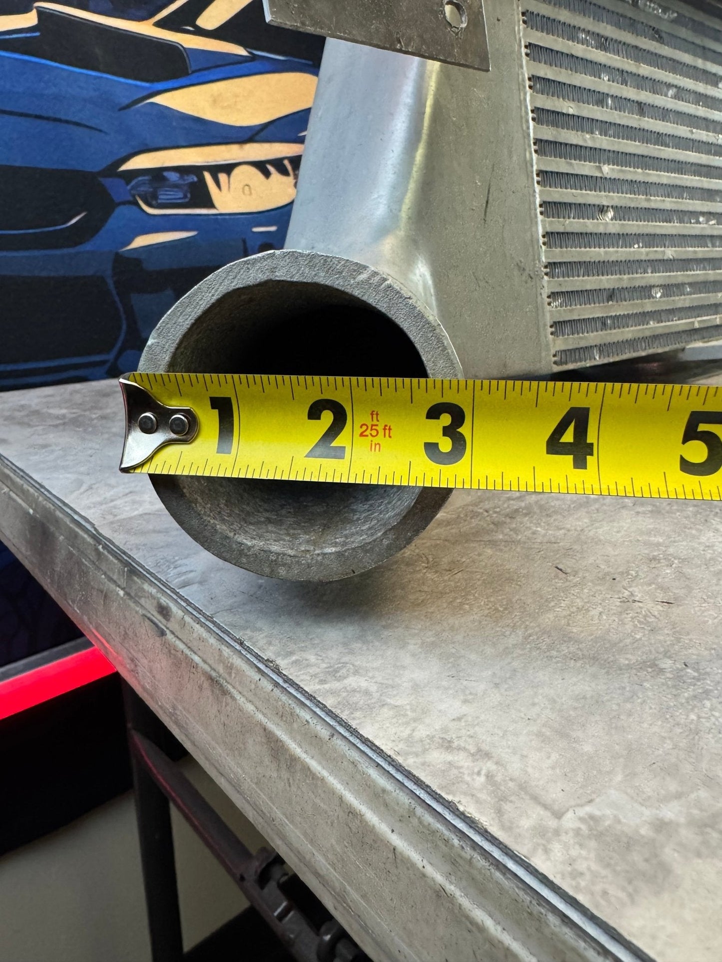 Treadstone 4.5" Core Front Mount Intercooler With Bracket For 08-14 WRX STi