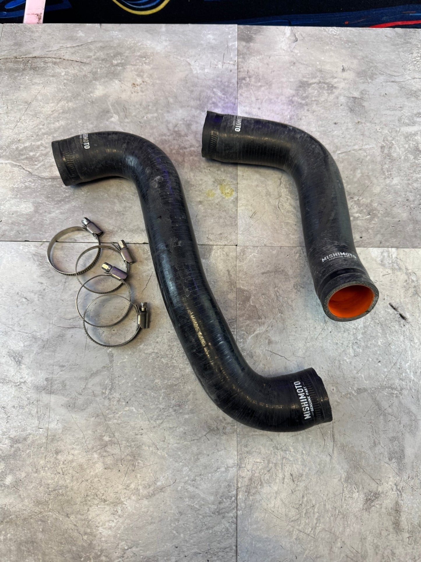 Mishimoto Silicone Upper And Lower Radiator Hoses With Clamps Black For Subaru 08-14 WRX / 08-21 STi