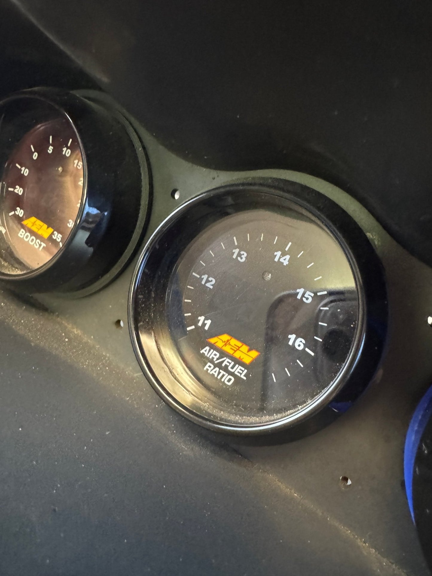 ATI Triple Dash Mounted Gauge Pod With AEM Boost AF Ratio Oil Pressure Gauges With Accessories For 02-07 Subaru WRX/STi