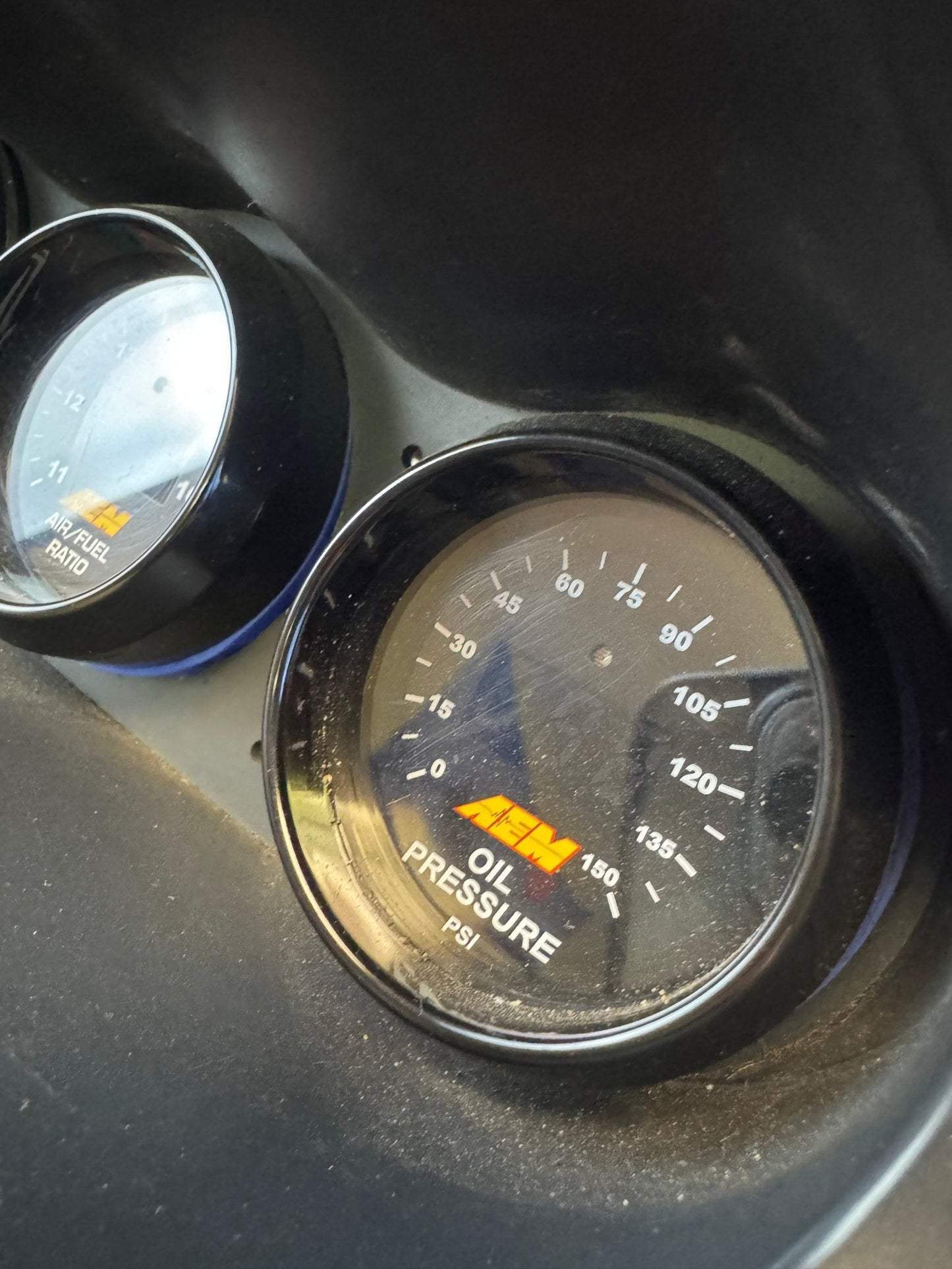 ATI Triple Dash Mounted Gauge Pod With AEM Boost AF Ratio Oil Pressure Gauges With Accessories For 02-07 Subaru WRX/STi