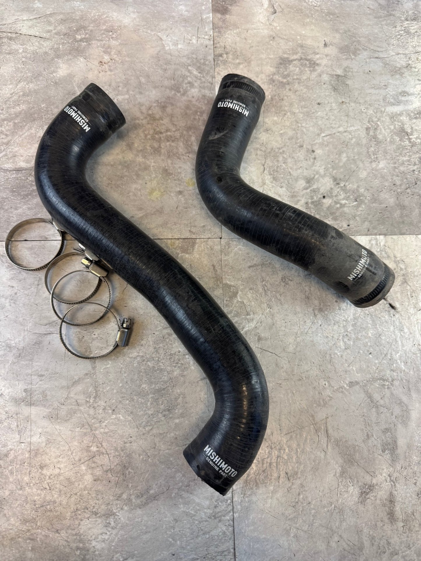 Mishimoto Silicone Upper And Lower Radiator Hoses With Clamps Black For Subaru 08-14 WRX / 08-21 STi