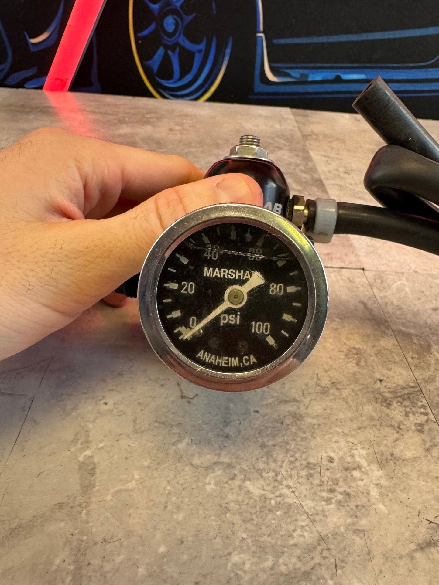 Fuelab Mini Fuel Pressure Regulator 6AN In/6AN Out Standard Seat EFI 25-90 PSID - 53501