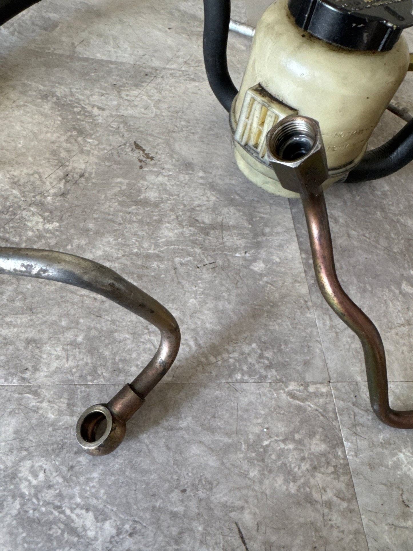 2002-2007 Subaru Impreza WRX STi OEM Power Steering Reservoir Assembly Lines (2) J5