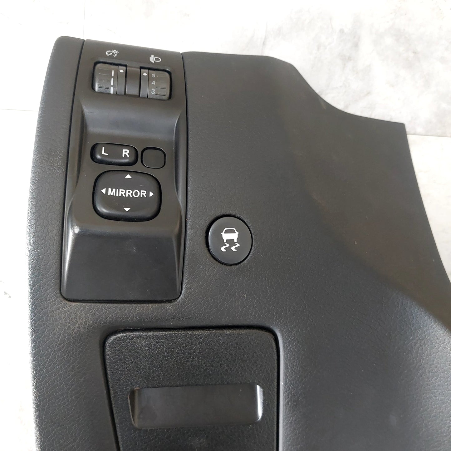 2008-2014 Subaru WRX STi Driver OEM Dash Panel Knee Bolster VDC Mirror Switches