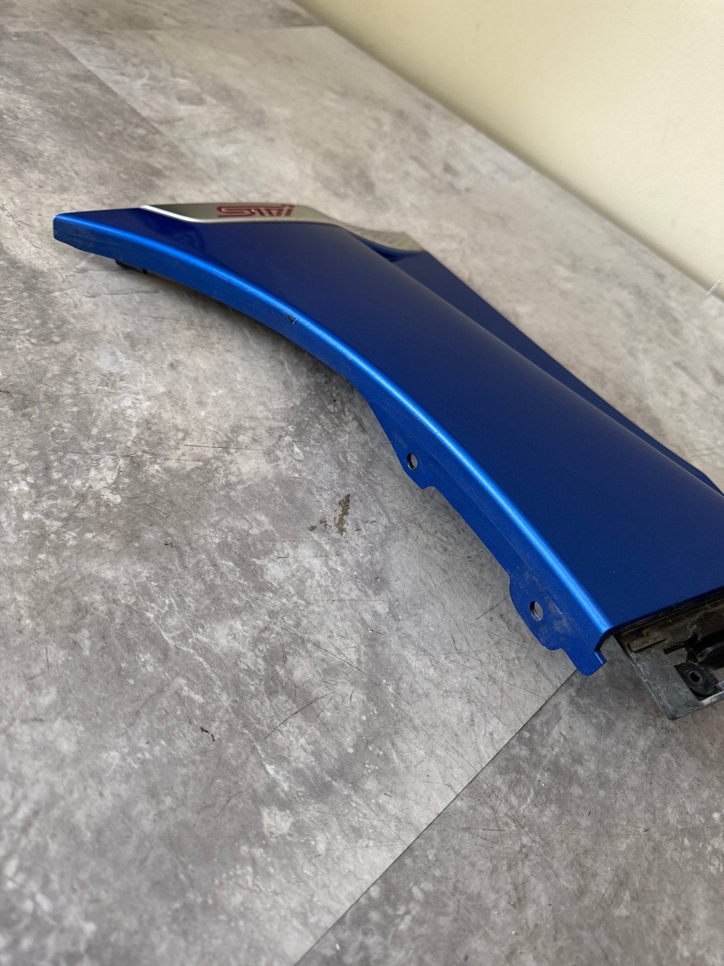 2019-2021 Subaru WRX STi Left OEM LH Fender Molding (K7X Blue) WRB