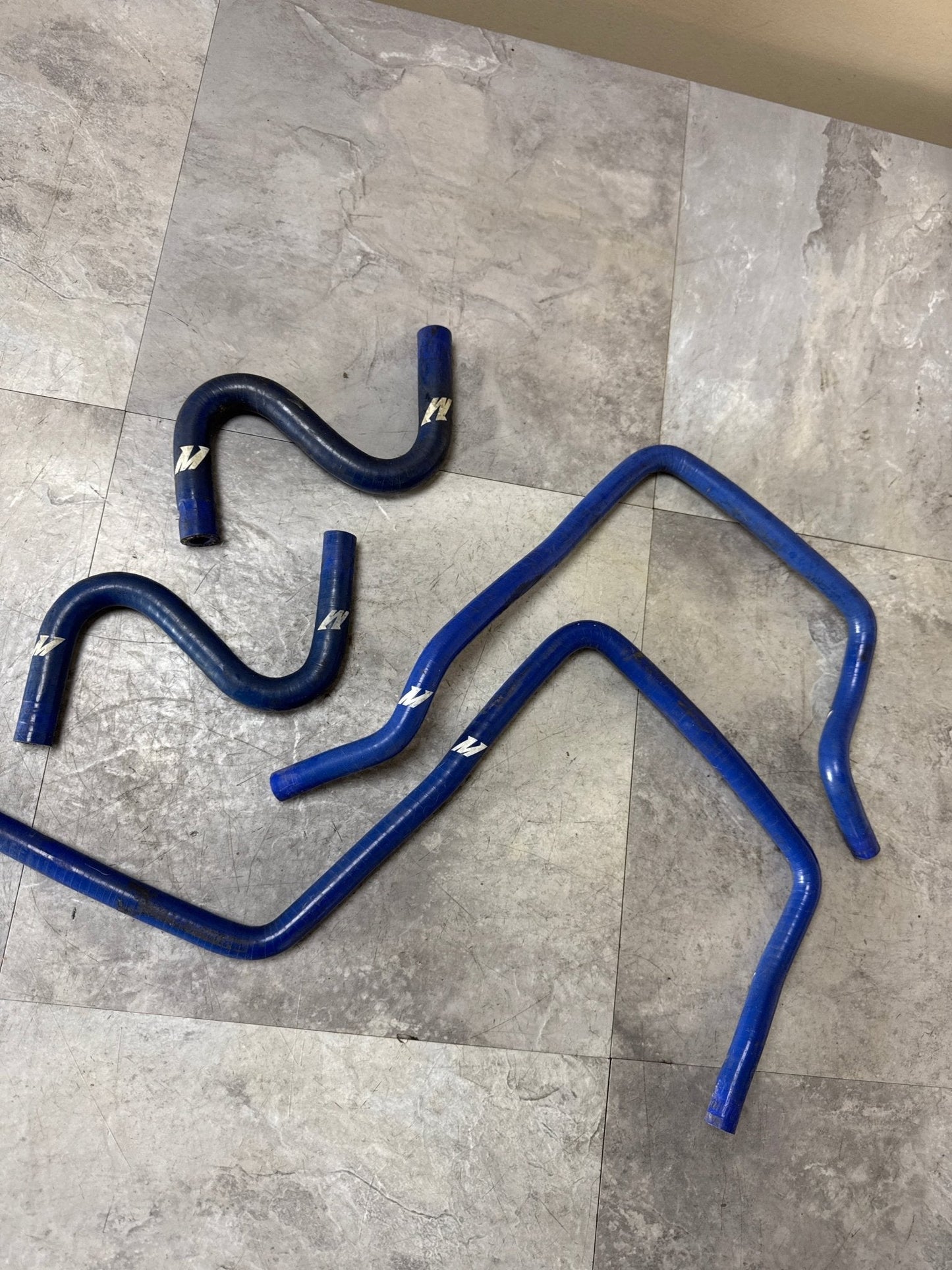 2001-2005 Subaru Impreza WRX Blue Mishimoto Incomplete Silicone Ancillary Hose Kit (4/7)