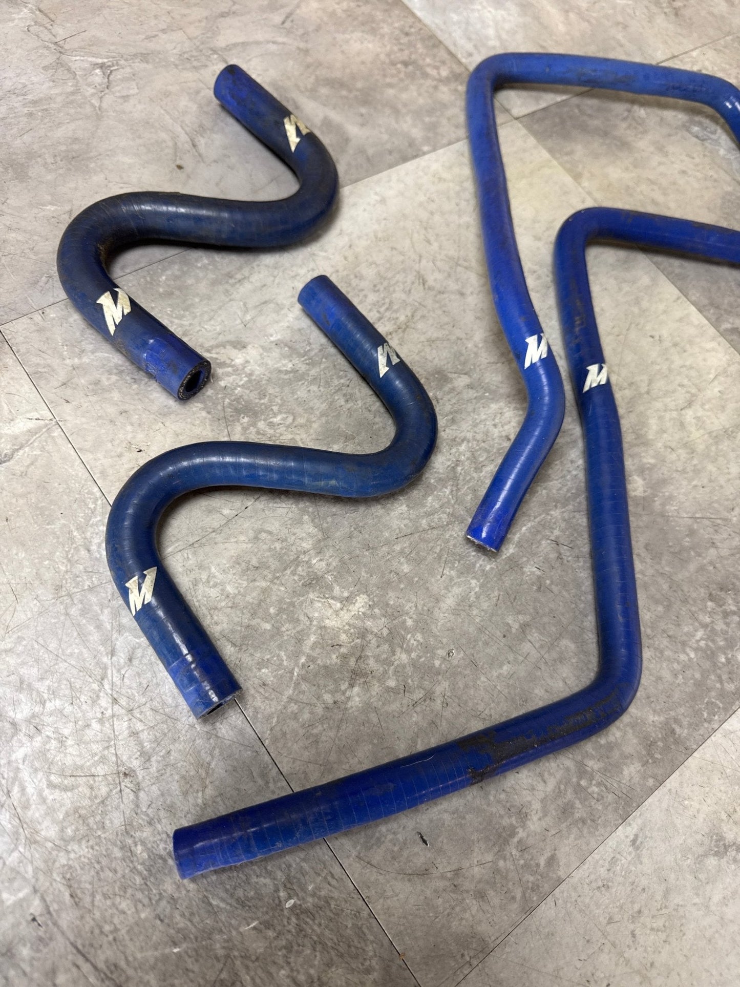 2001-2005 Subaru Impreza WRX Blue Mishimoto Incomplete Silicone Ancillary Hose Kit (4/7)