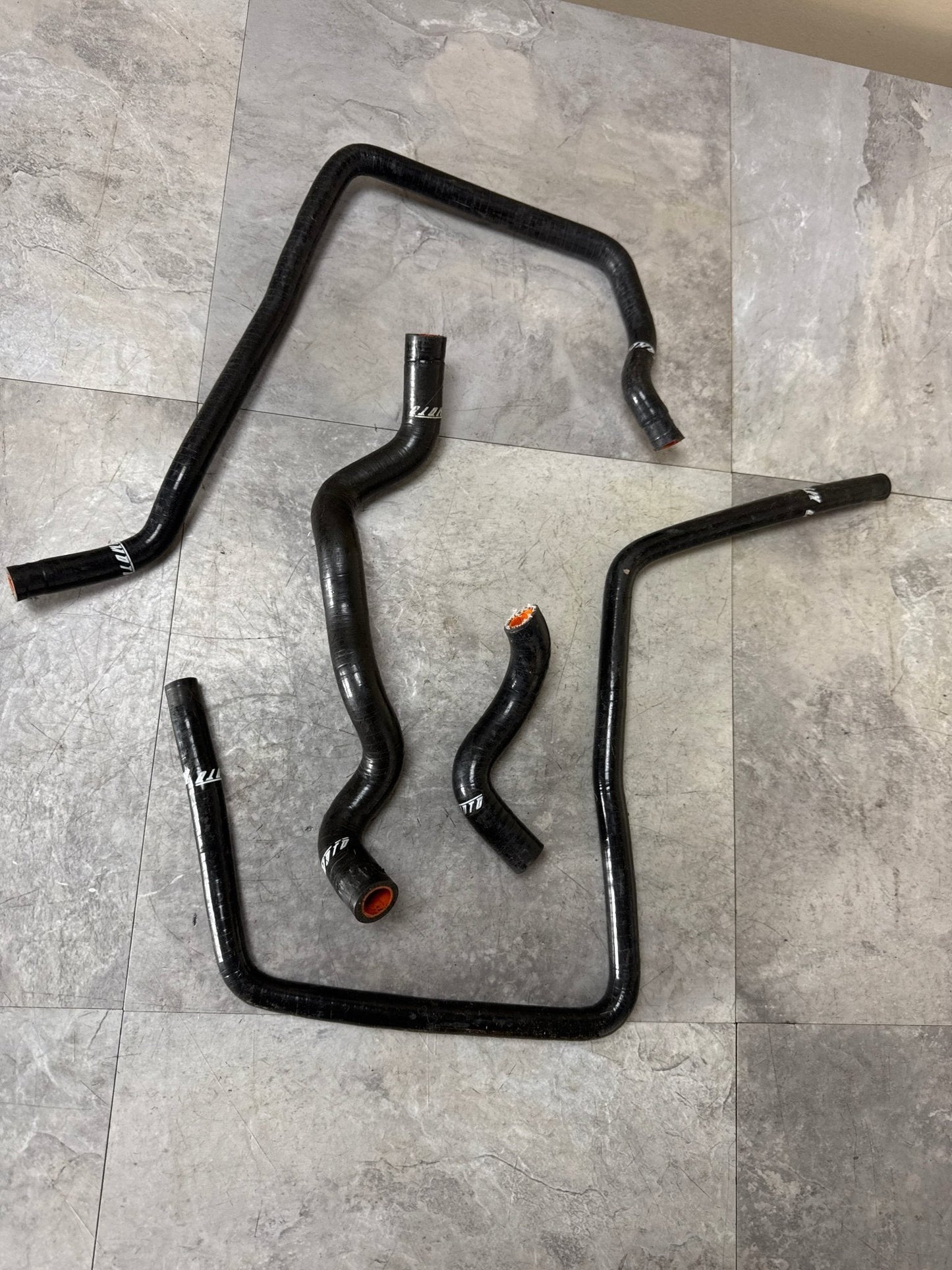 2001-2005 Subaru Impreza WRX Black Mishimoto Incomplete Silicone Ancillary Hose Kit (4/7)