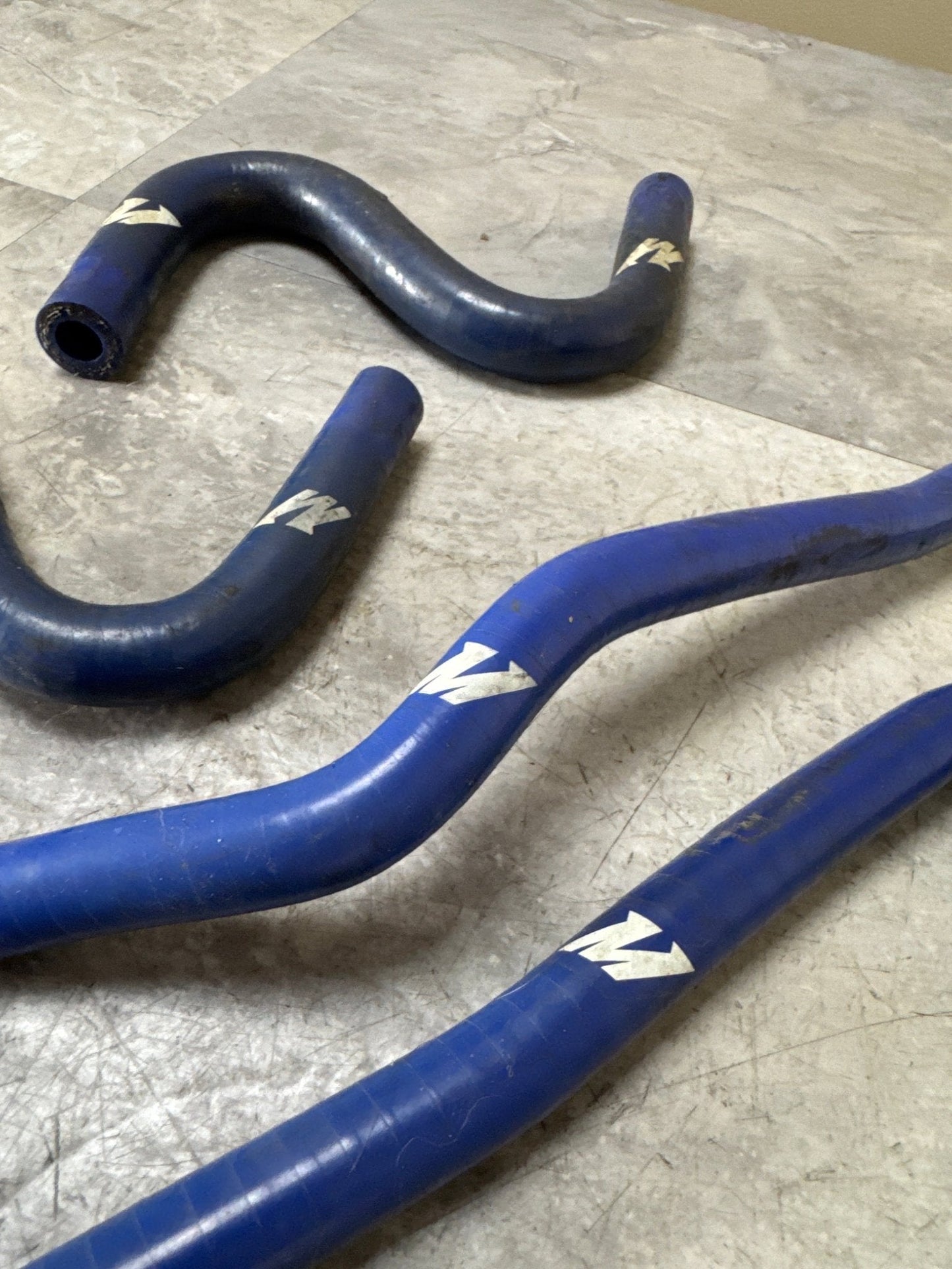 2001-2005 Subaru Impreza WRX Blue Mishimoto Incomplete Silicone Ancillary Hose Kit (4/7)
