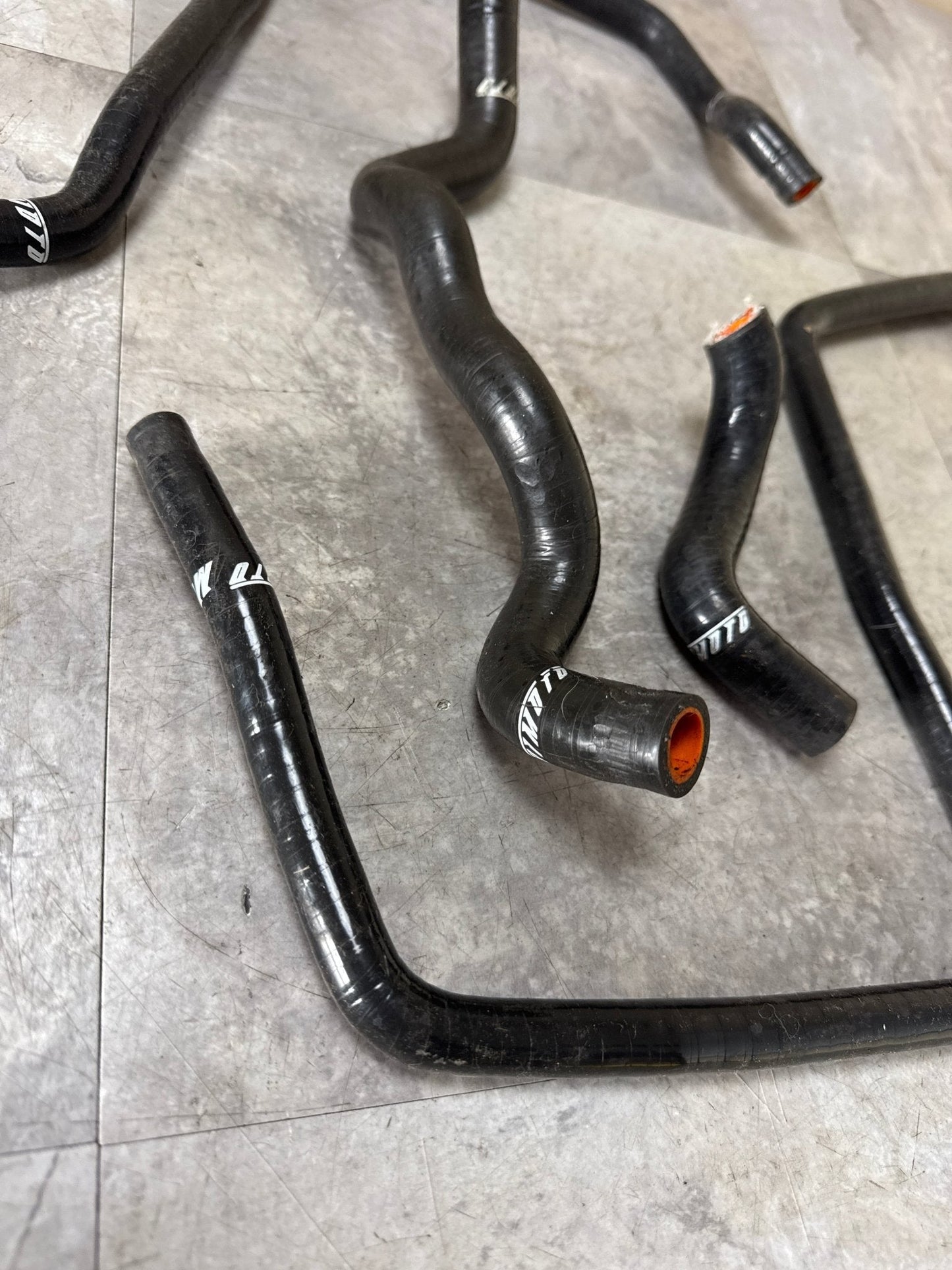 2001-2005 Subaru Impreza WRX Black Mishimoto Incomplete Silicone Ancillary Hose Kit (4/7)