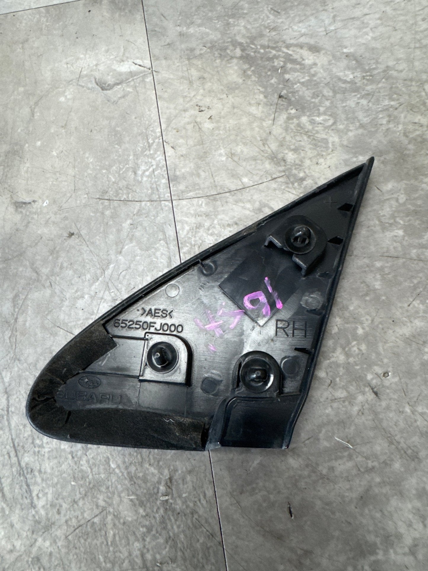 2015-2019 Subaru WRX STi OEM Passenger Right Fender Cover Cap Trim