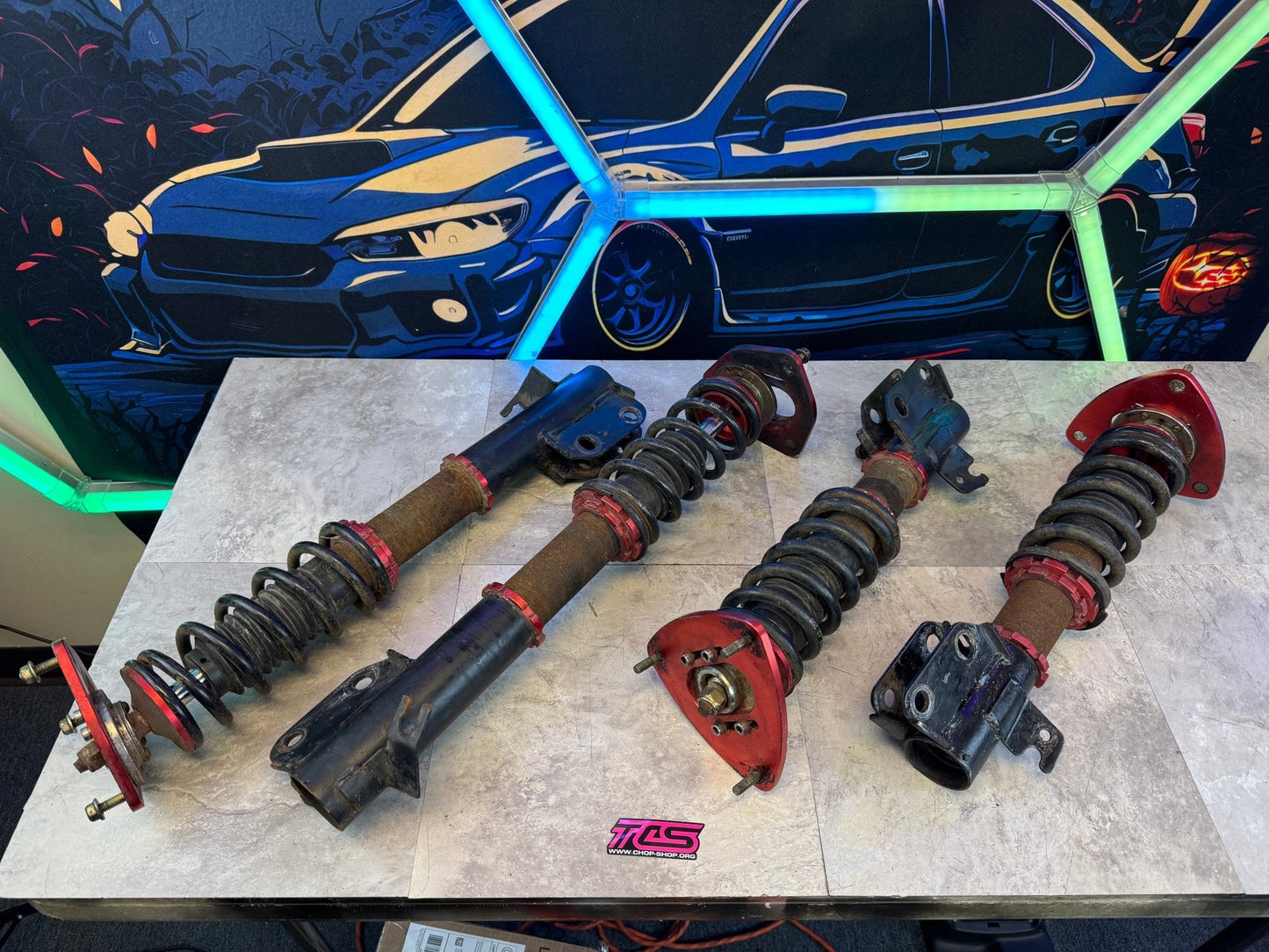 2002-2007 Subaru Impreza WRX Wagon Maxpeedingrods Adjustable Coilovers / O4