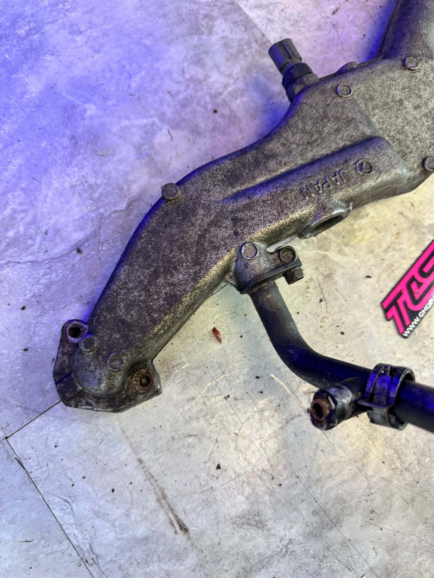 2002-2005 Subaru WRX STi Engine OEM Coolant Crossover Assembly Ej25 Ej20 /