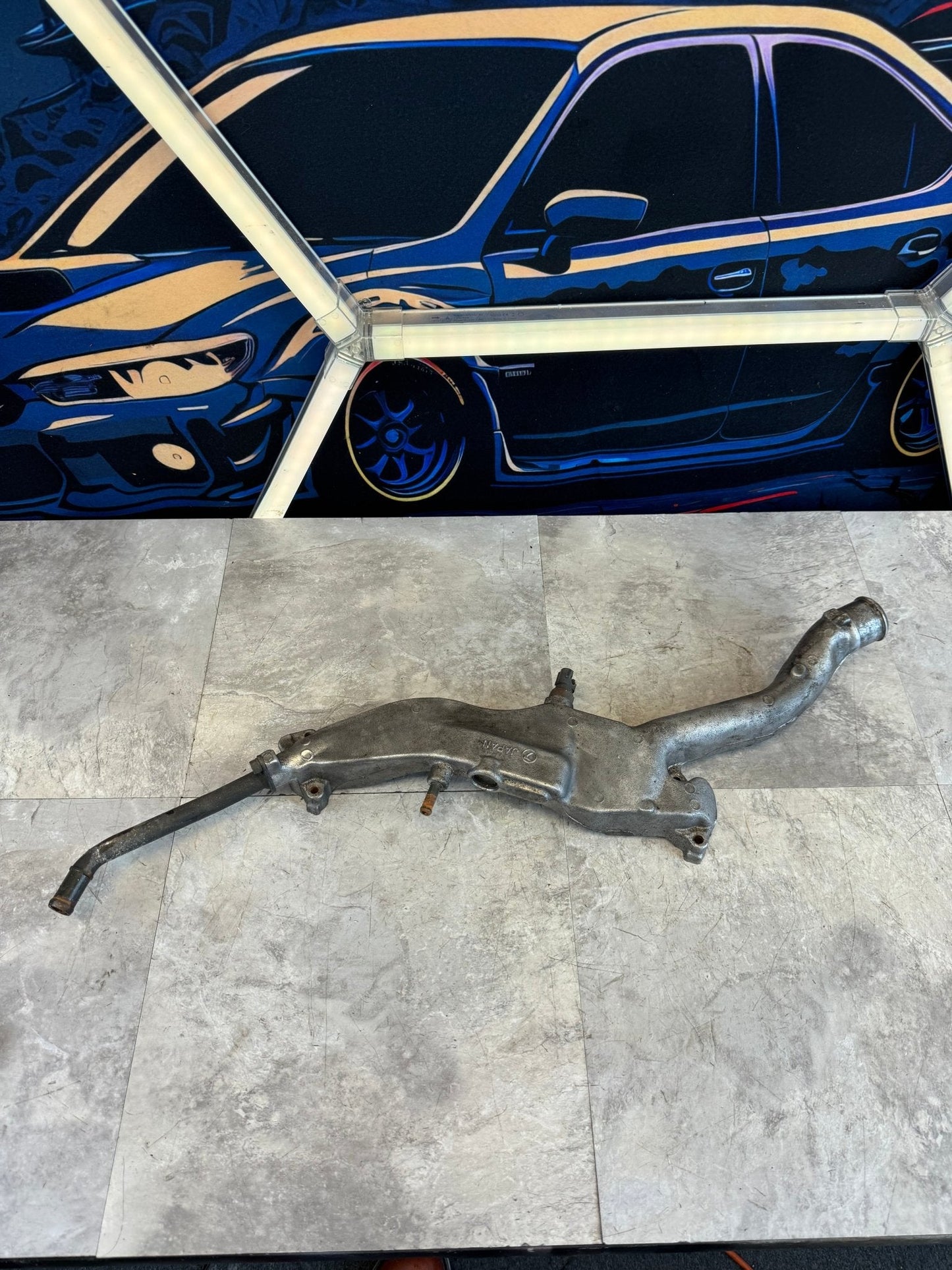 2002-2005 Subaru WRX STi Engine OEM Coolant Crossover Assembly Ej25 Ej20 /